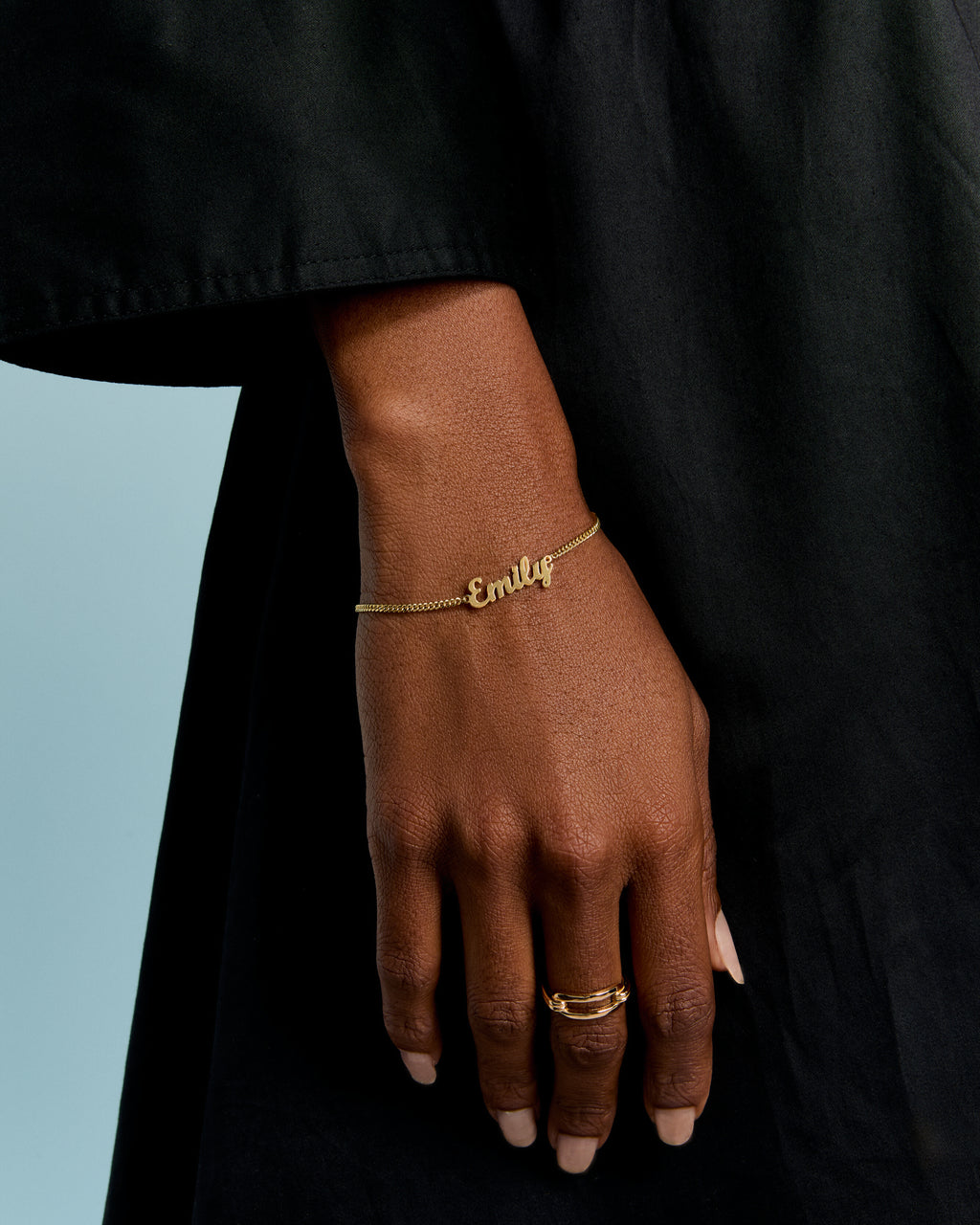 925k Silver Dainty Name Bracelet - 925k Sterling Silver