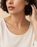 Beaded Station Chain Necklace