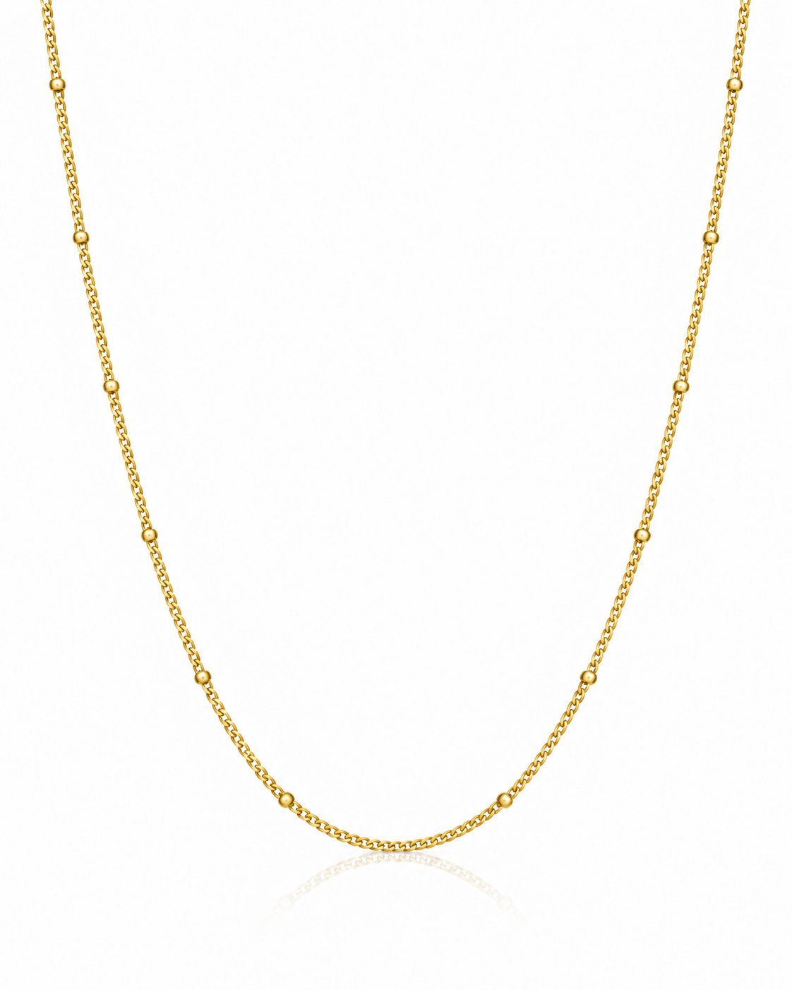 Beaded Station Chain Necklace
