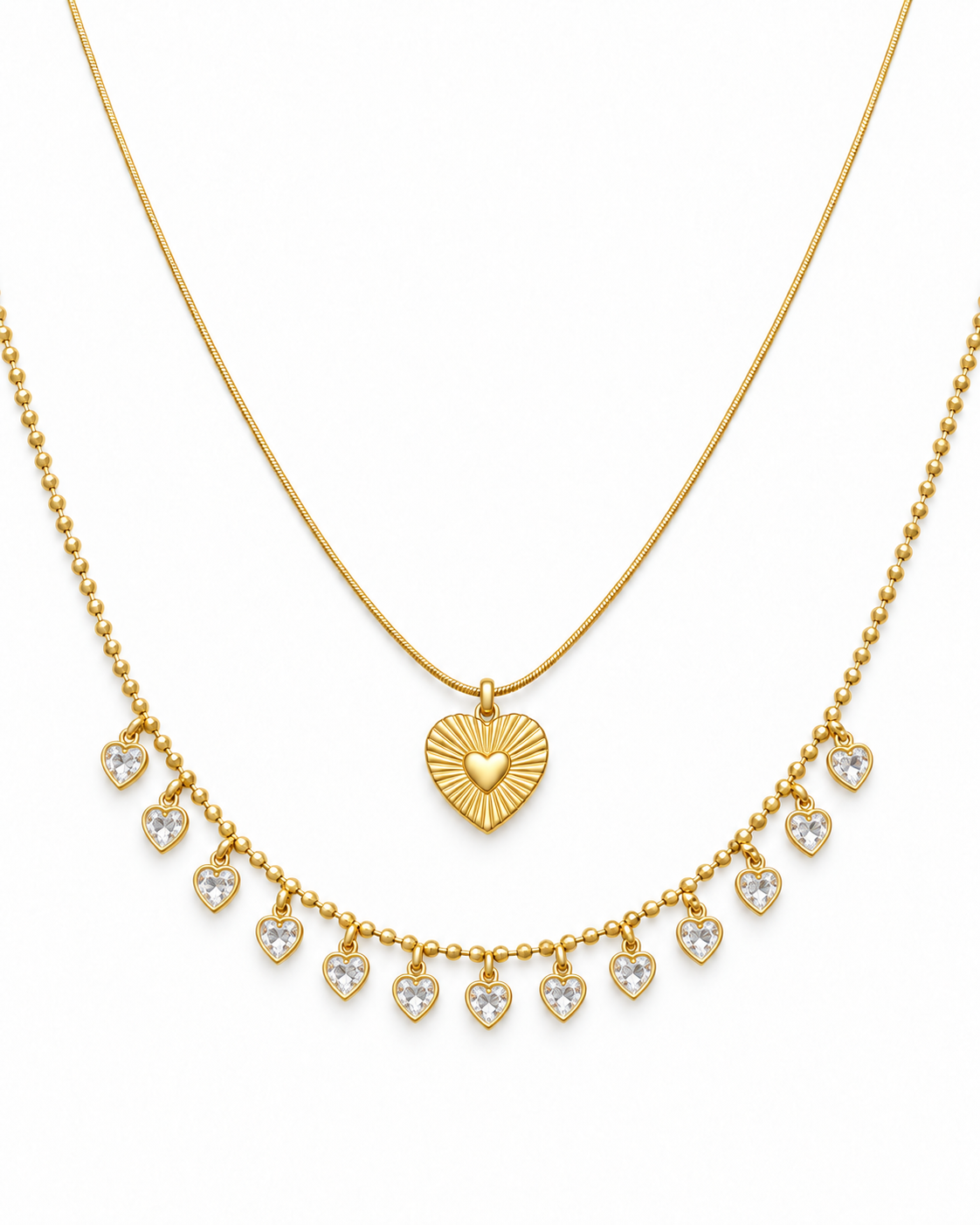 Sunburst Heart Layering Set