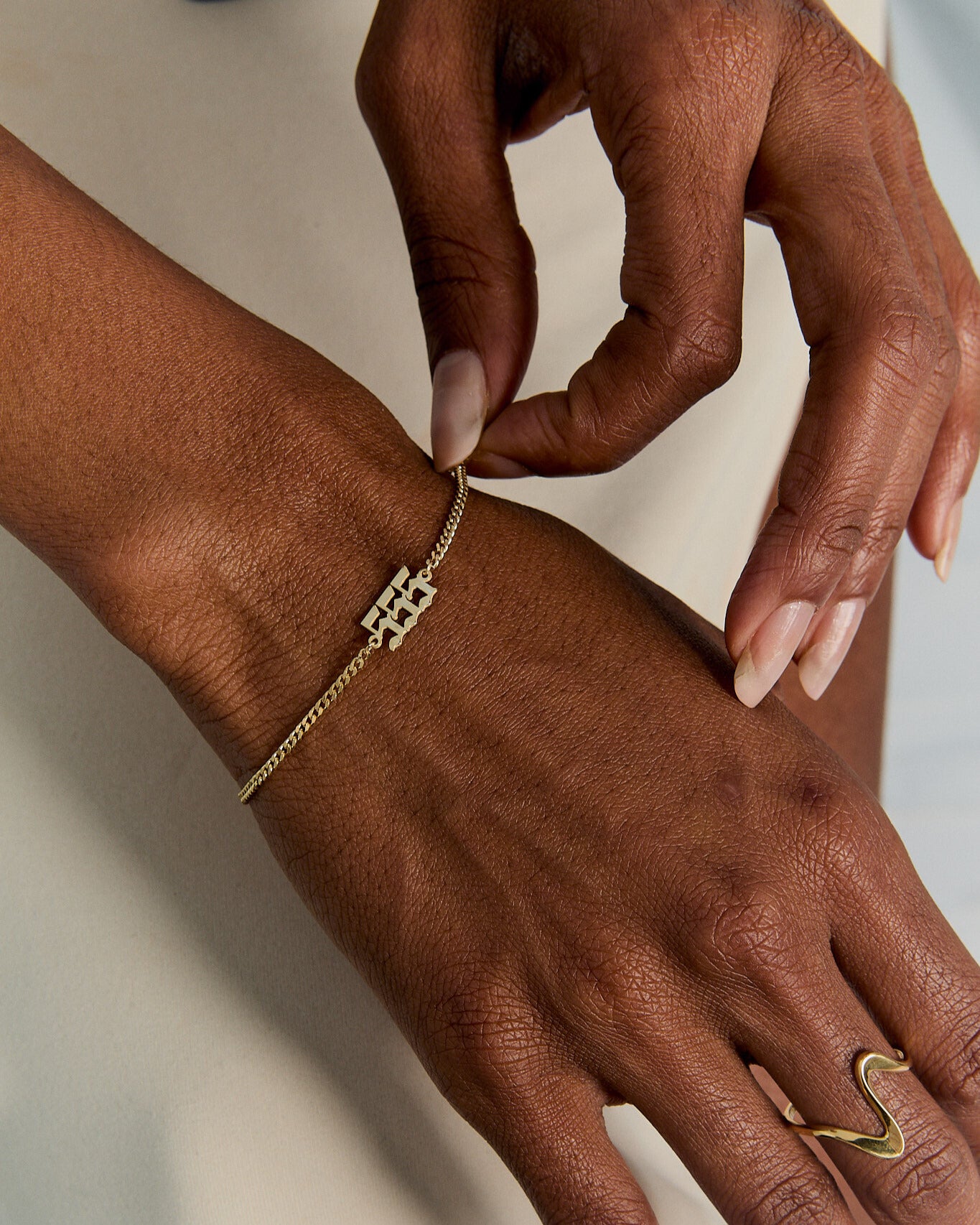 Silver Lucky Number Bracelet - 18k Gold Vermeil
