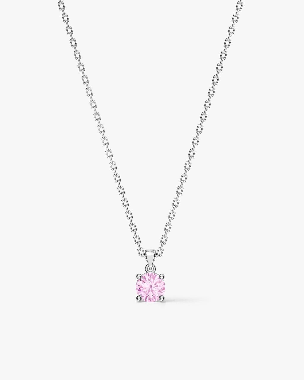 Prong Set Round Cut Solitaire Pendant (1.00 CT)