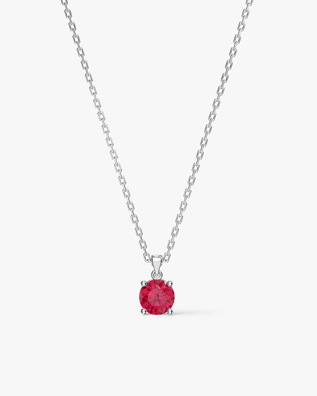 Prong Set Round Cut Solitaire Pendant (1.50 CT)
