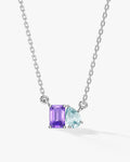 Emerald & Pear Birthstone Necklace