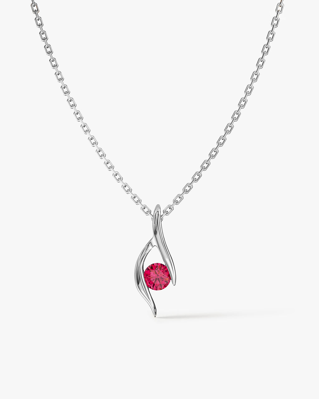 Single Stone Birthstone Pendant Necklace