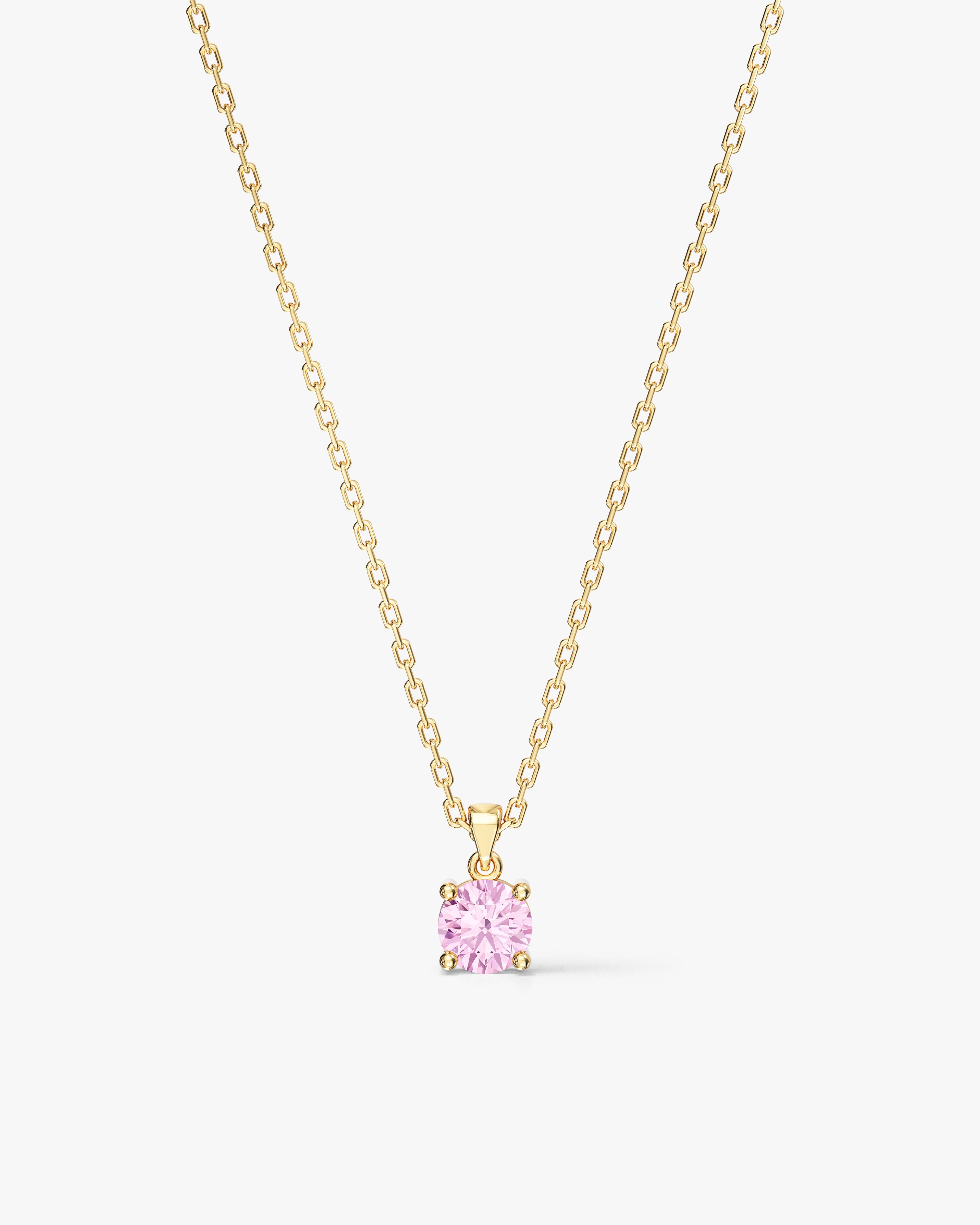 Solitaire Birthstone Necklace