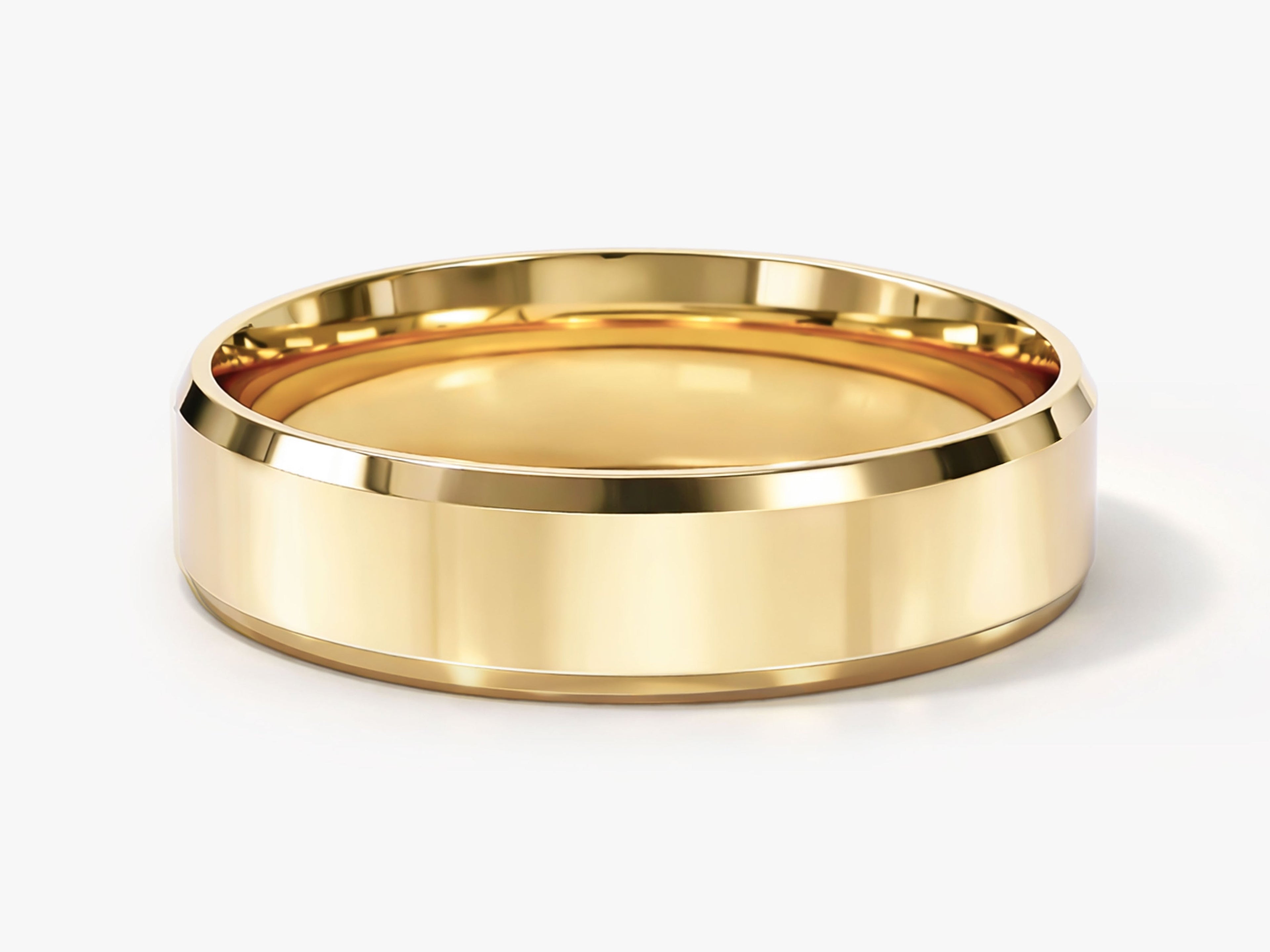 5mm Beveled Edge Wedding Band