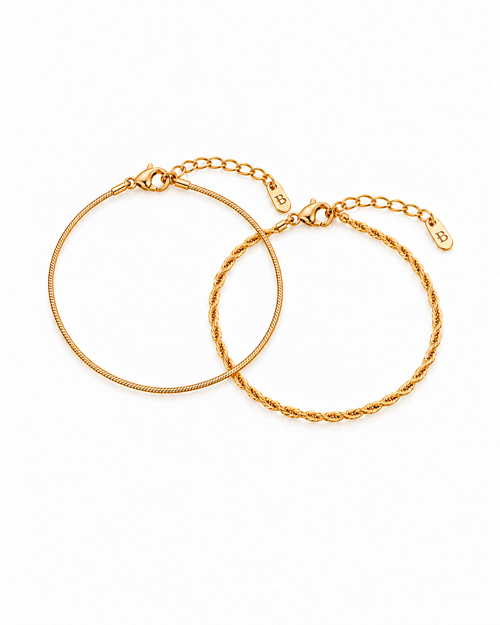 Snake & Rope Bracelet Set