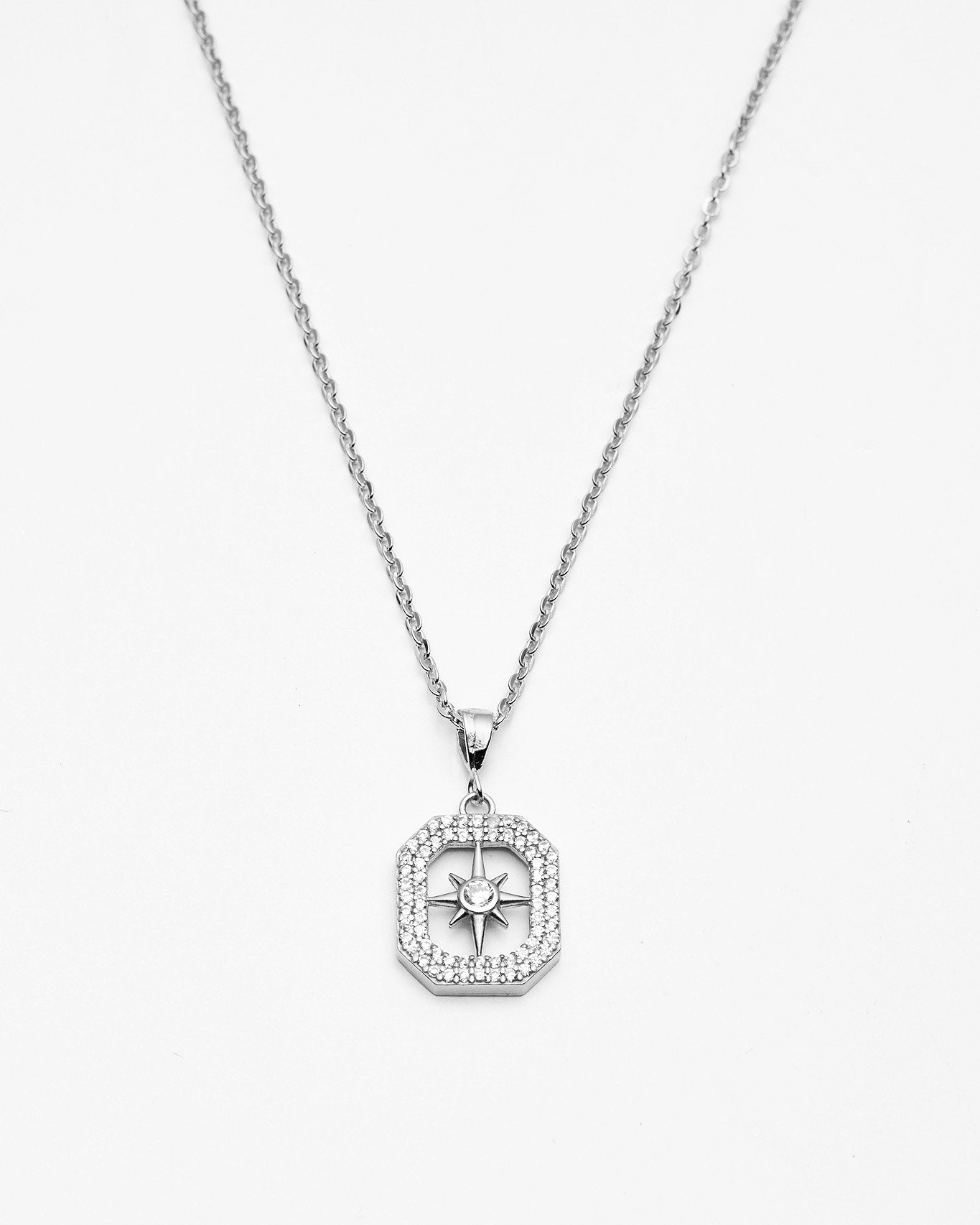 Elegant North Star Necklace - 925k Sterling Silver