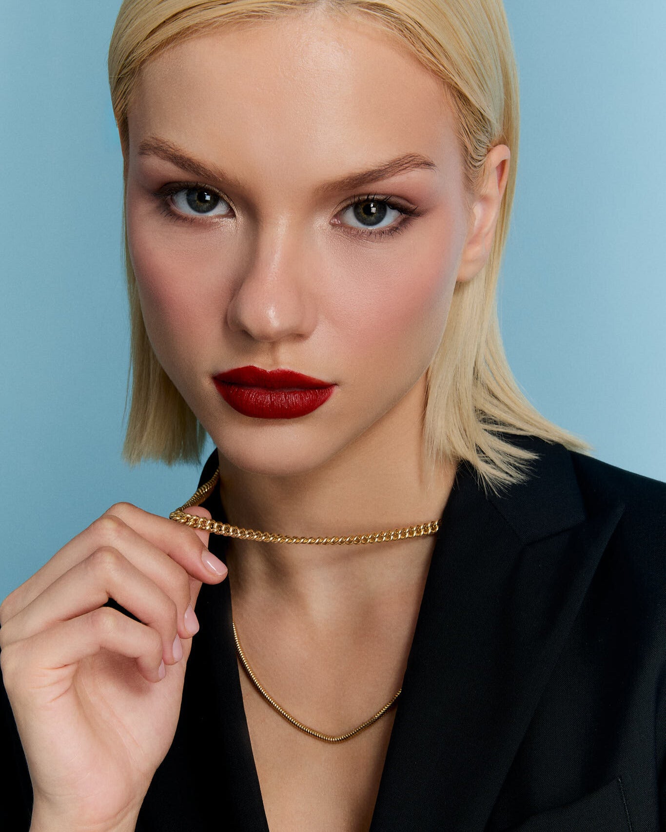 Stylish 925 Sterling Silver Cuban Chain Necklace - 18k Gold Vermeil