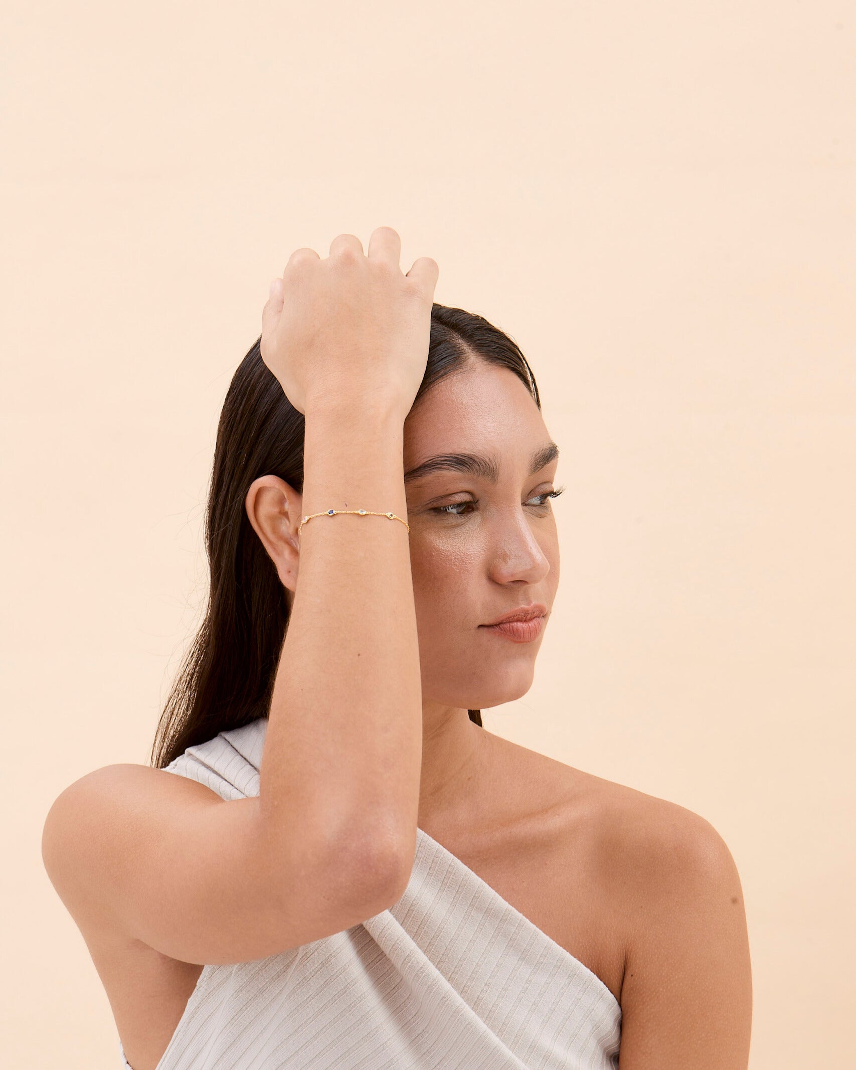 Personalized Family Birthstone Bracelet - 18k Gold Vermeil