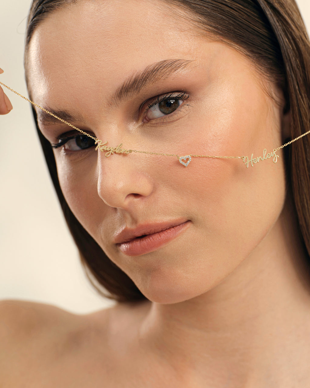 Custom Multiple Name Necklace, Personalized Gift - 925k Sterling Silver