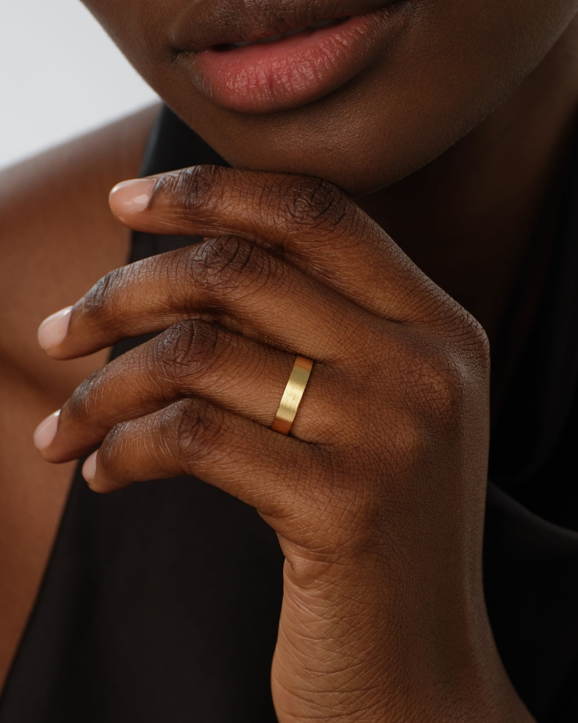 5mm Classic Flat Wedding Band - Matte Brushed