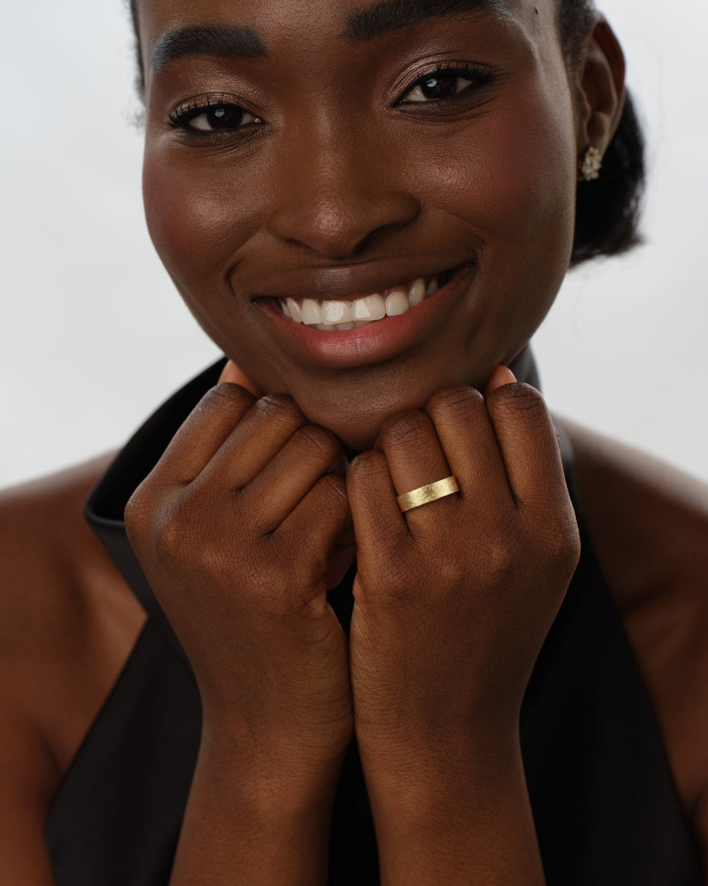 5mm Flat Wedding Band with Ice Matte Finish