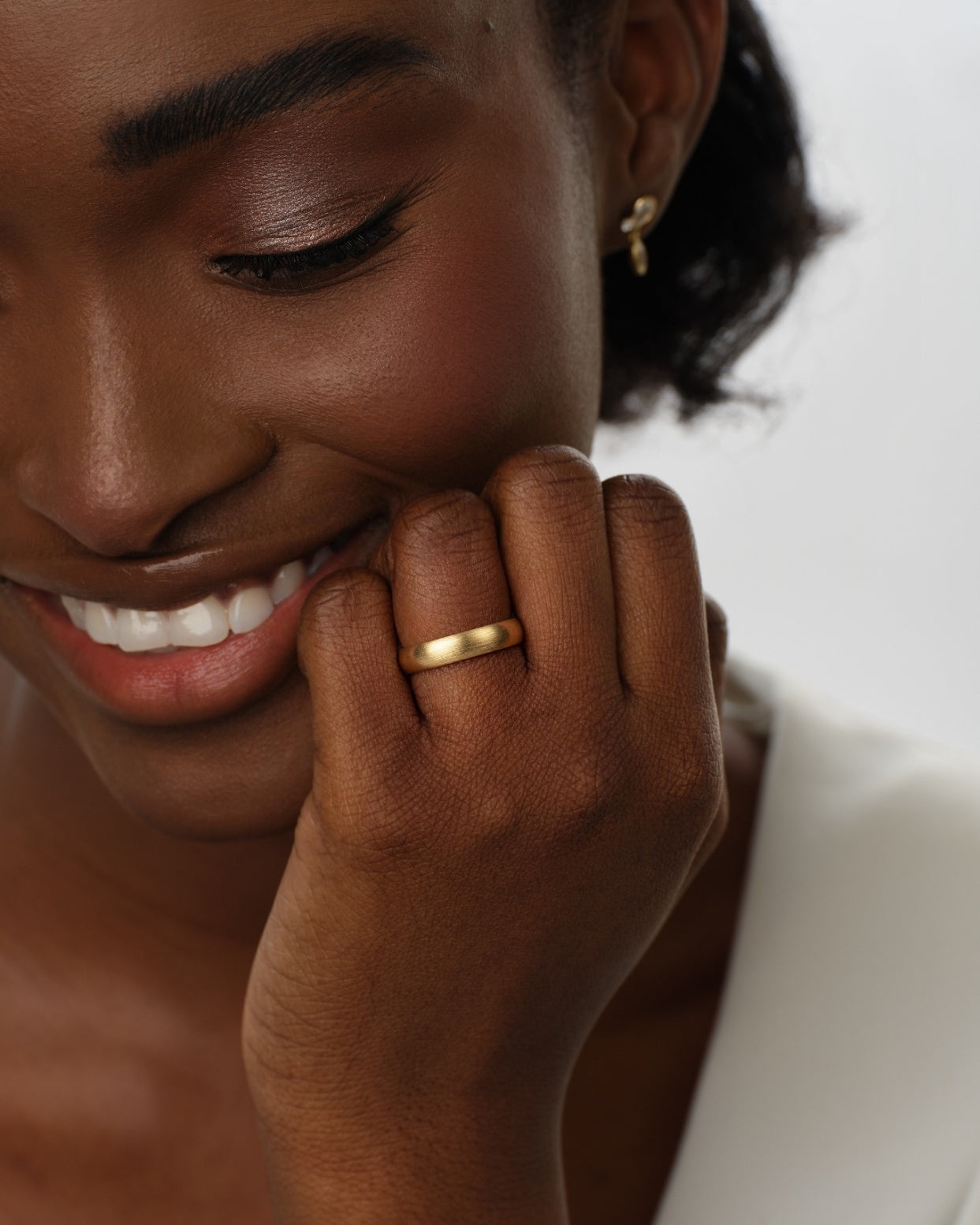 5mm Classic Dome Wedding Band - Matte Brushed