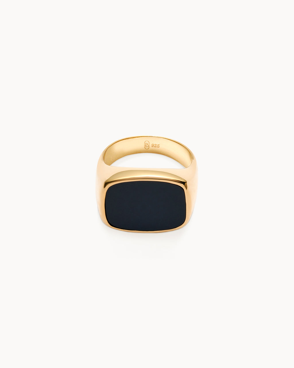 Bold Rectangular Onyx Statement Ring - Onyx Jewelry