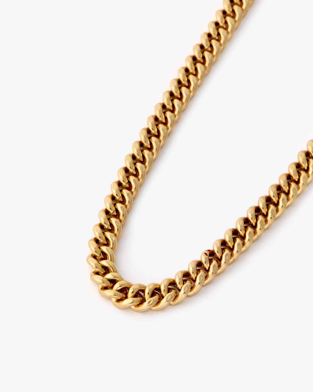 Stylish 925 Sterling Silver Cuban Chain Necklace - 18k Gold Vermeil