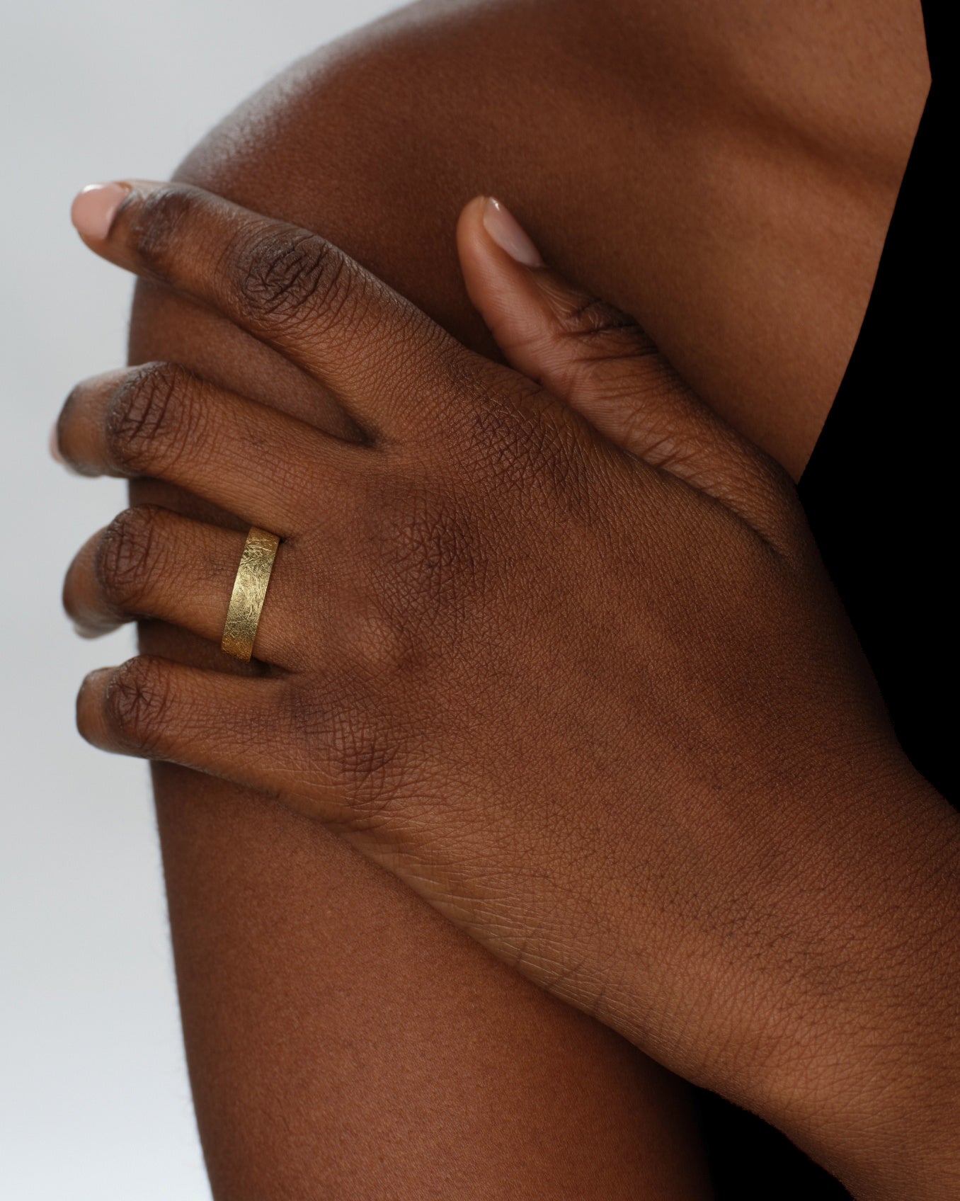 5mm Flat Wedding Band with Ice Matte Finish