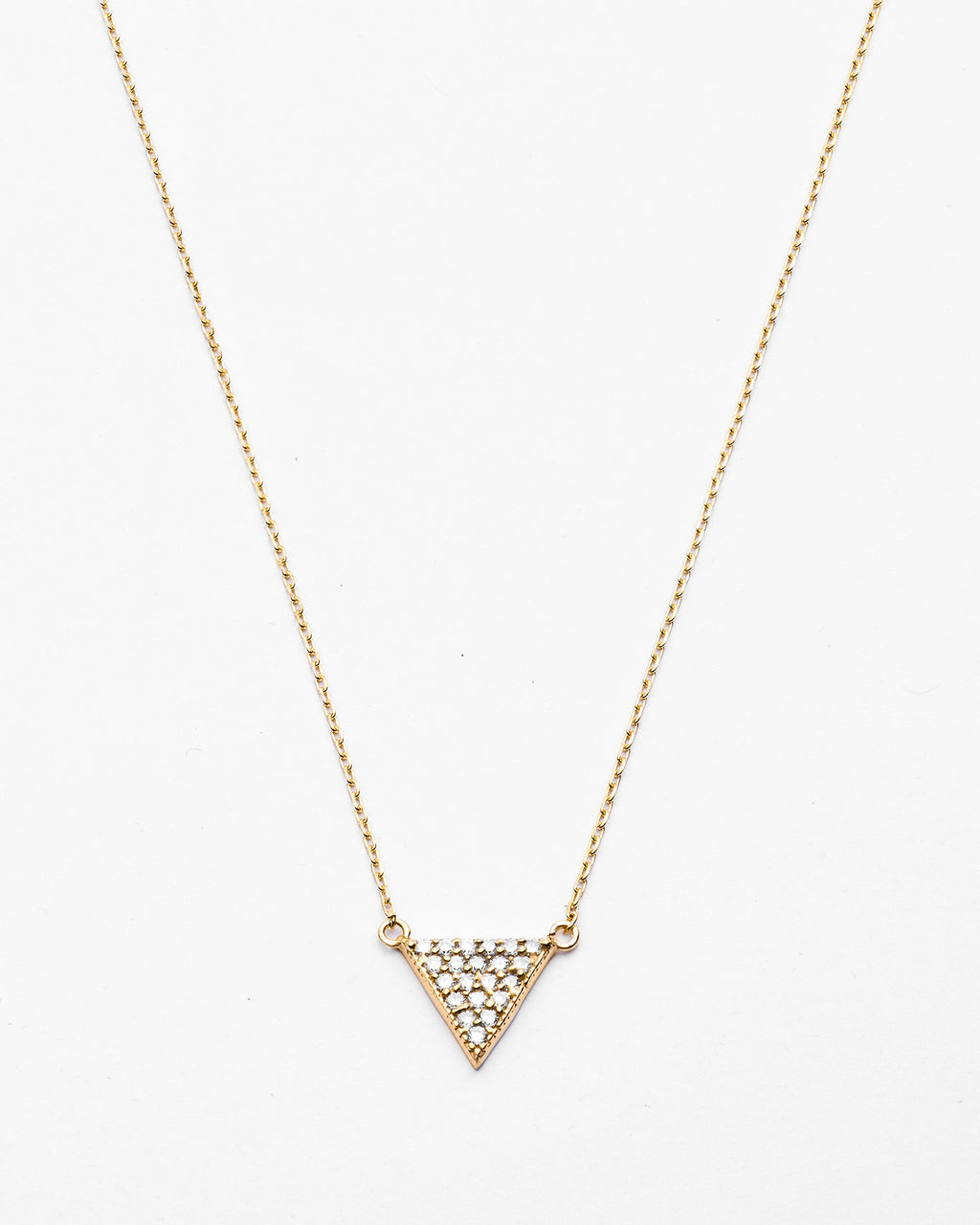 Delicate Triangle Pendant Necklace - Dainty Necklace