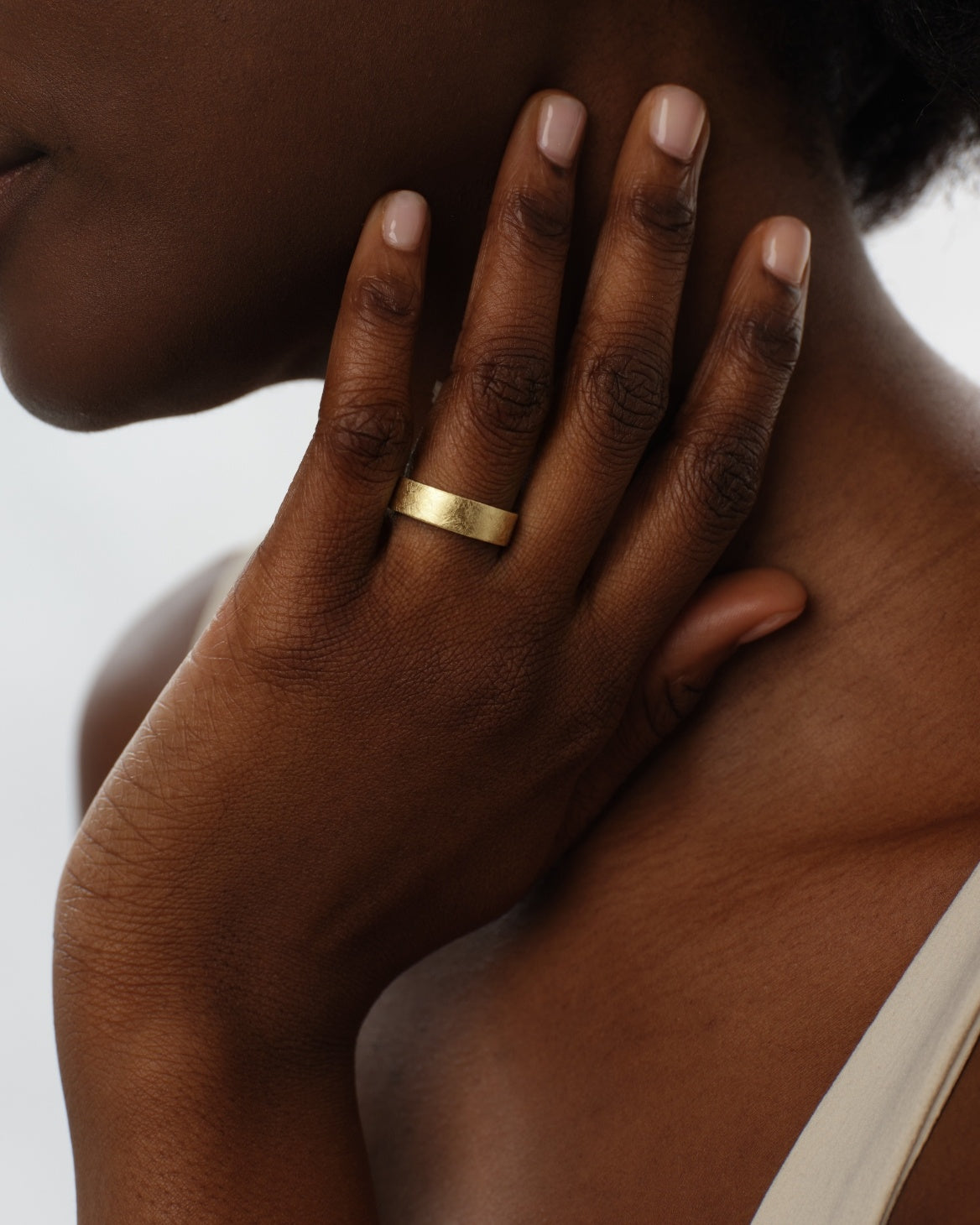 6mm Flat Wedding Band with Ice Matte Finish