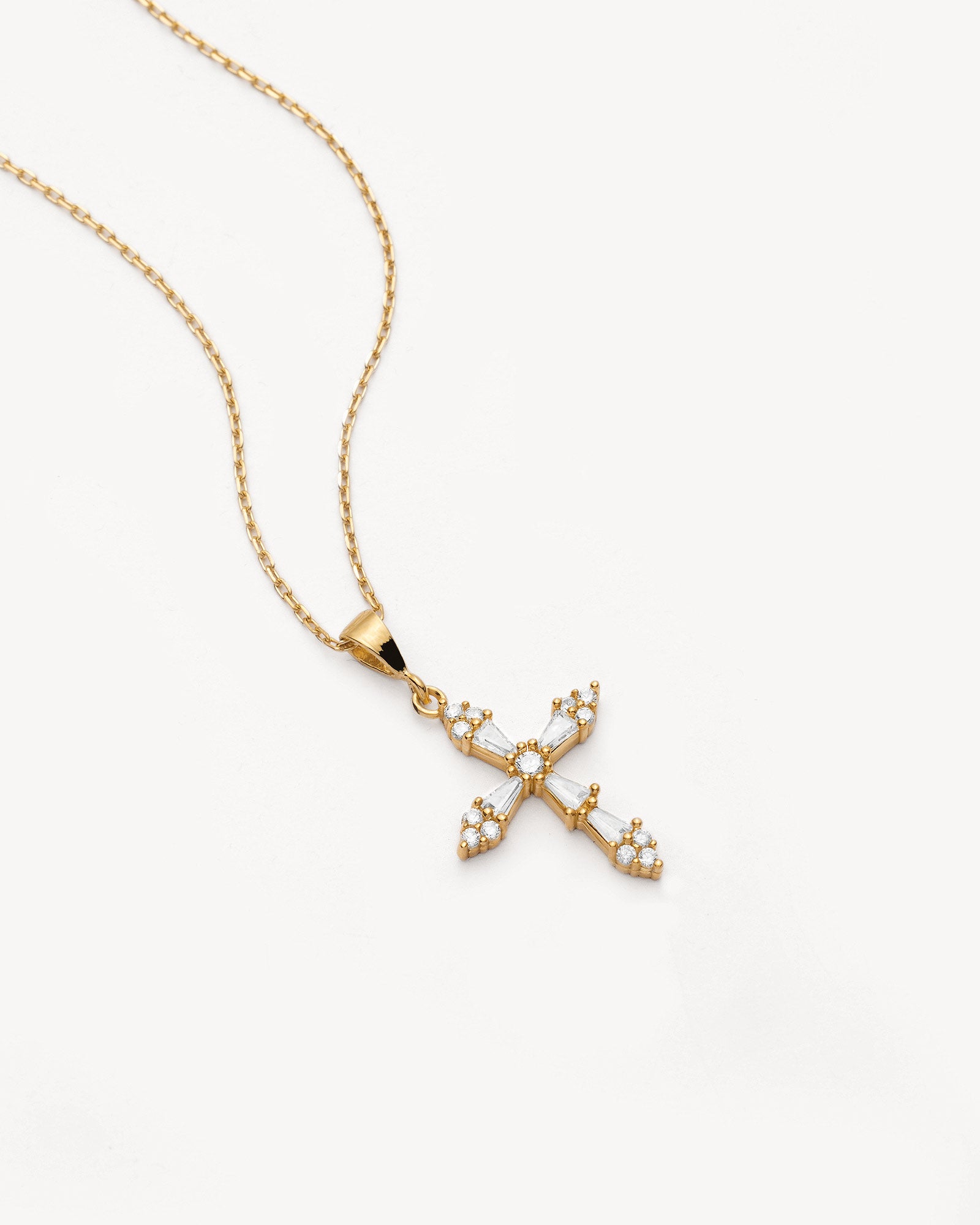 Dainty Cross Necklace - 925k Sterling Silver