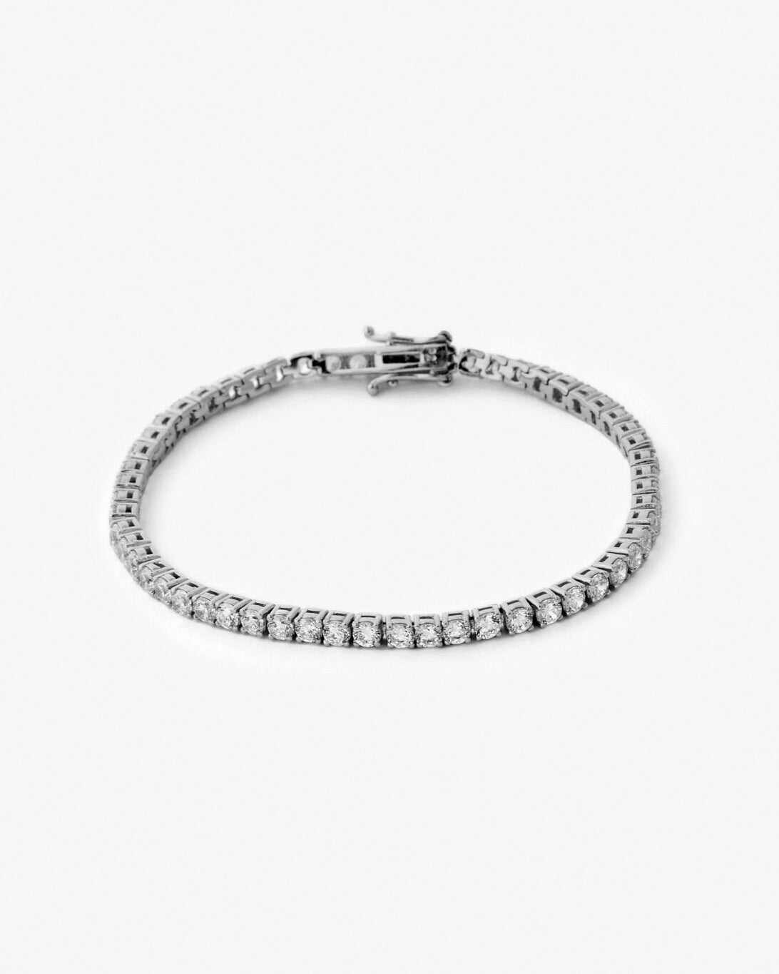 3mm Cubic Zirconia Tennis Bracelet Classic Elegance - 925k Sterling Silver