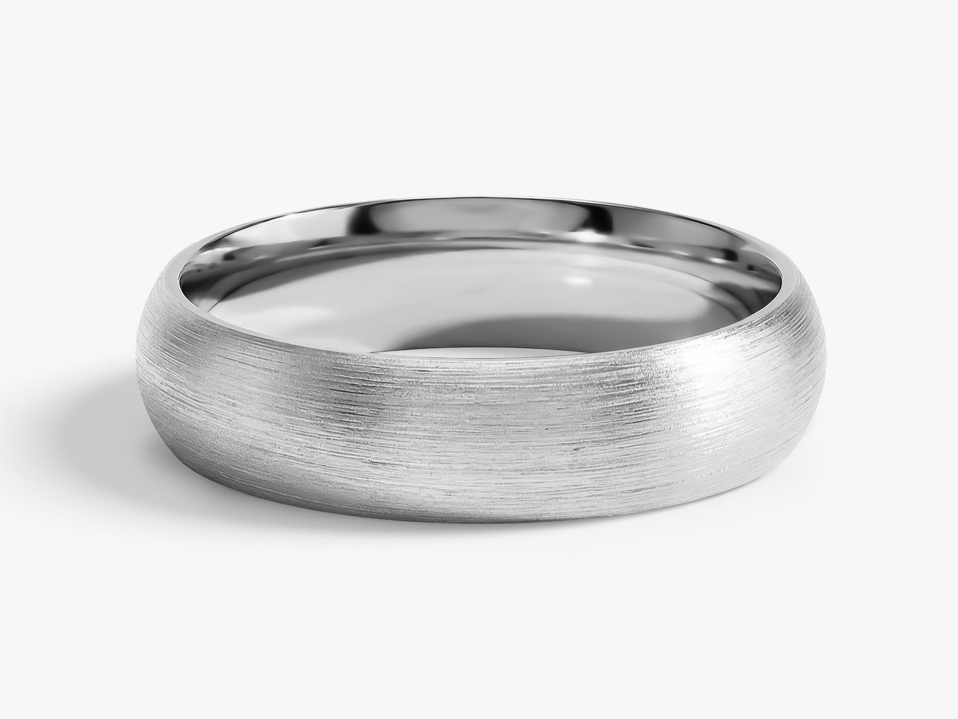 5mm Classic Dome Wedding Band - Matte Brushed