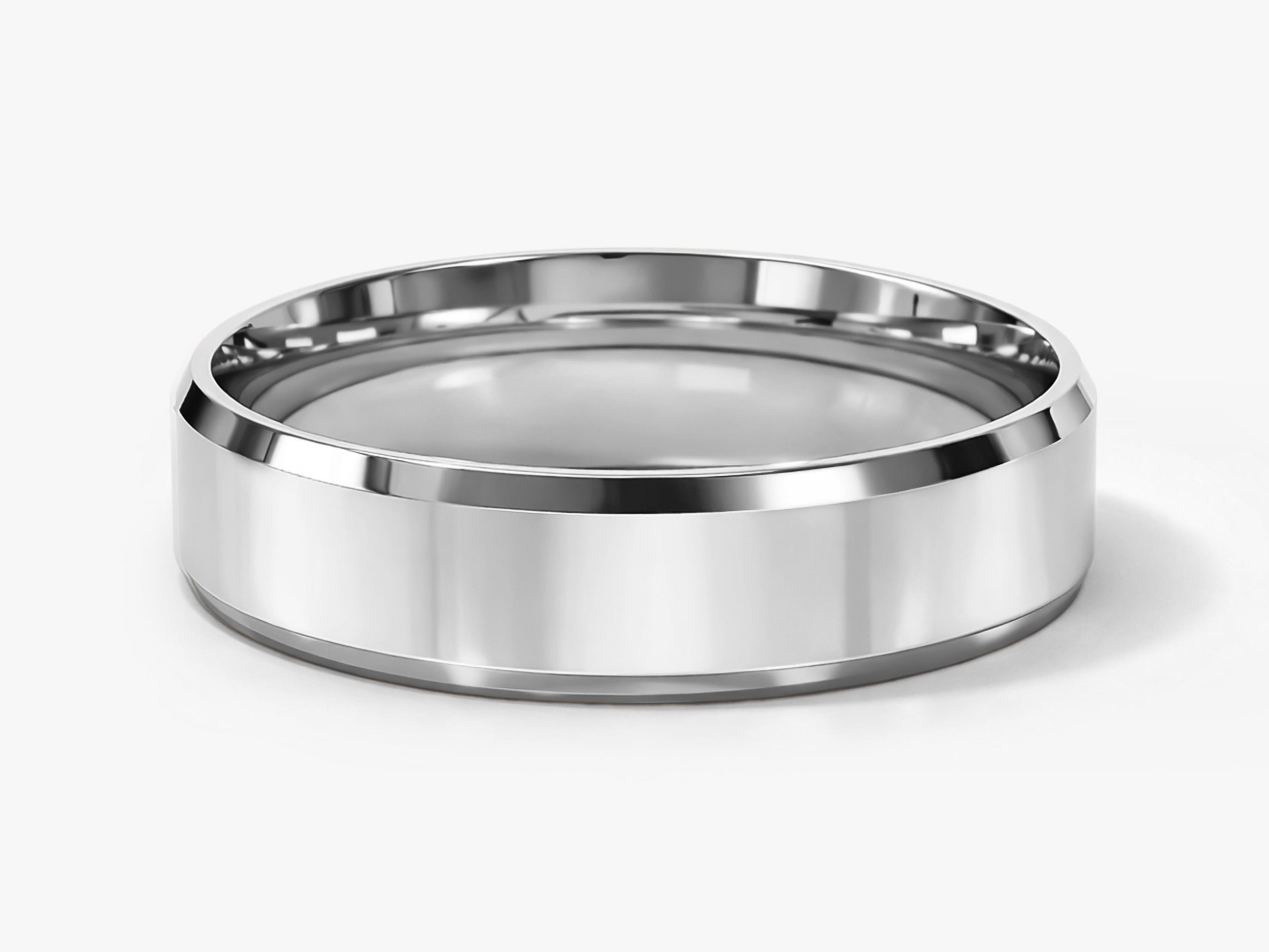 5mm Beveled Edge Wedding Band