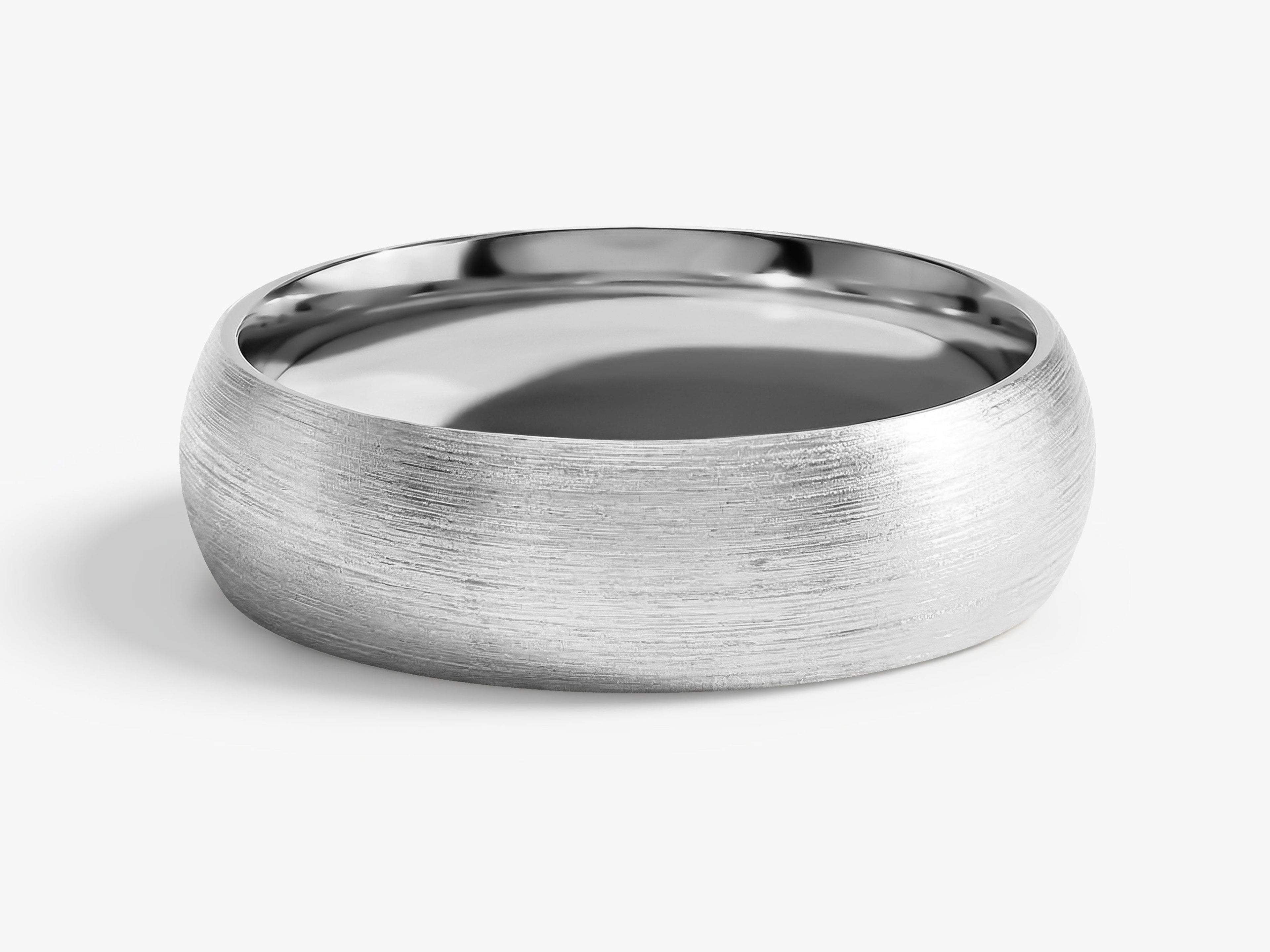 6mm Classic Dome Wedding Band - Matte Brushed