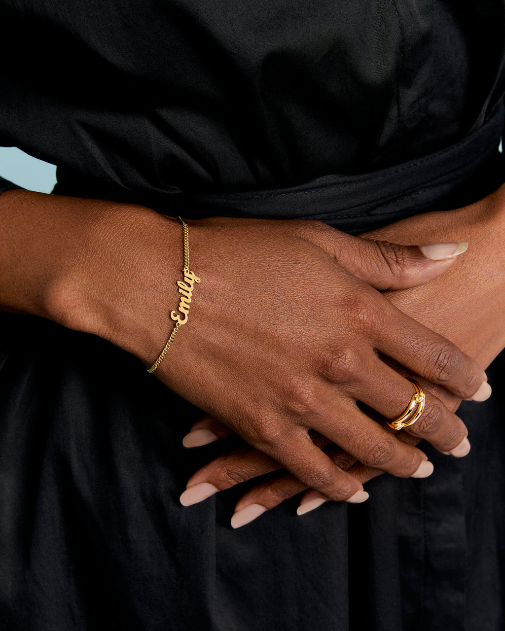 925k Silver Dainty Name Bracelet - 925k Sterling Silver