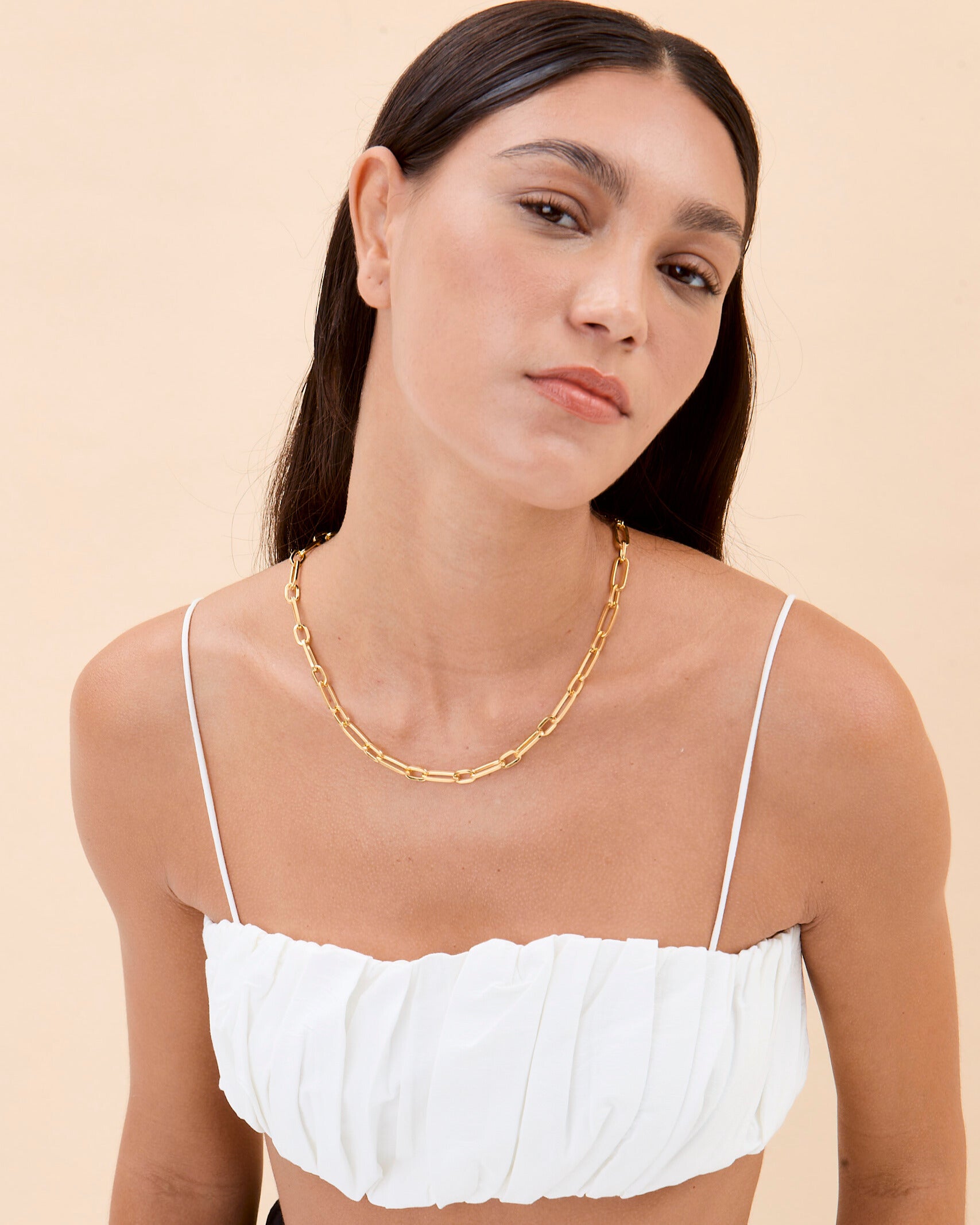 Bold Link Chain Necklace, Chunky Statement - 18k Gold Vermeil