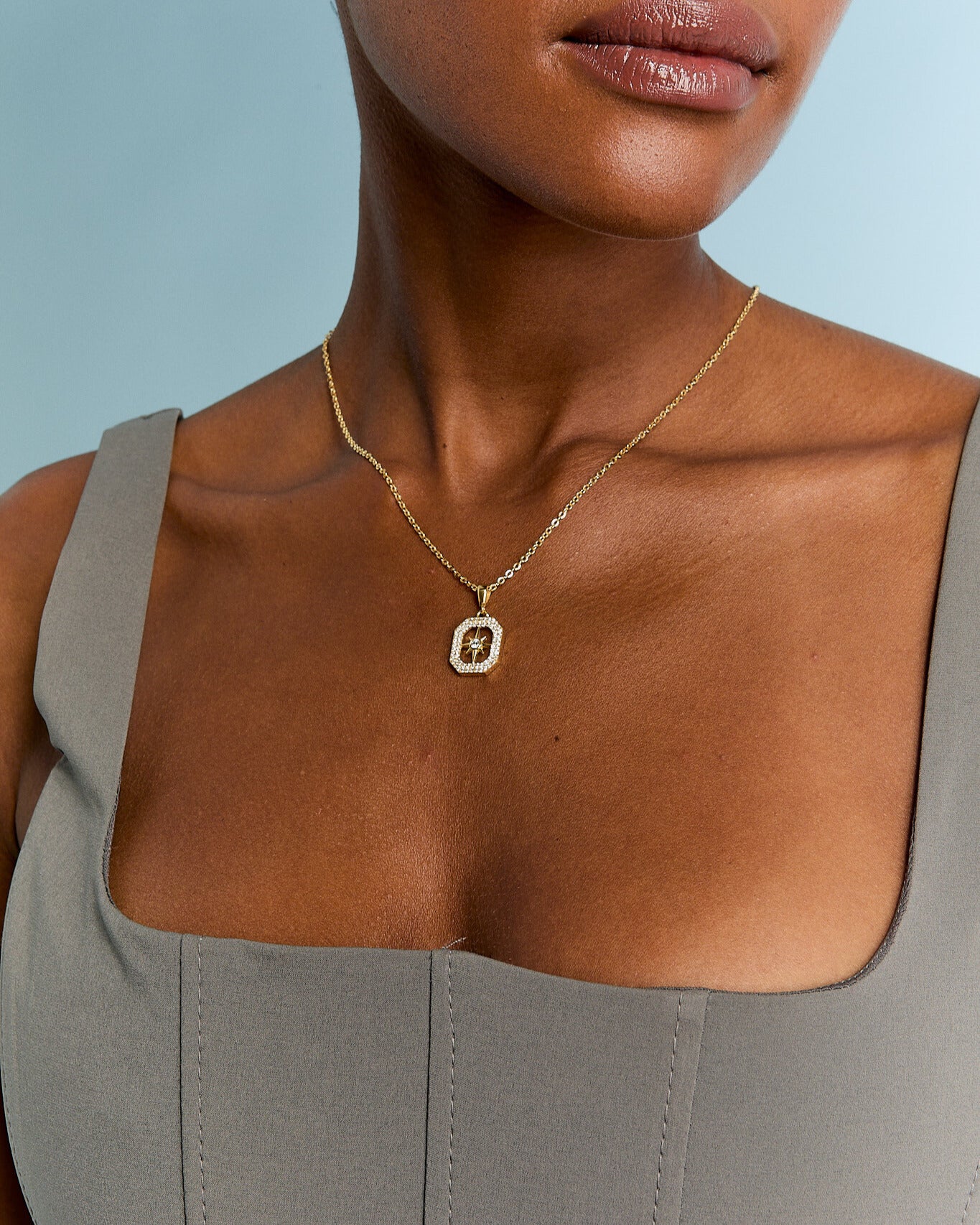 Elegant North Star Necklace - 925k Sterling Silver