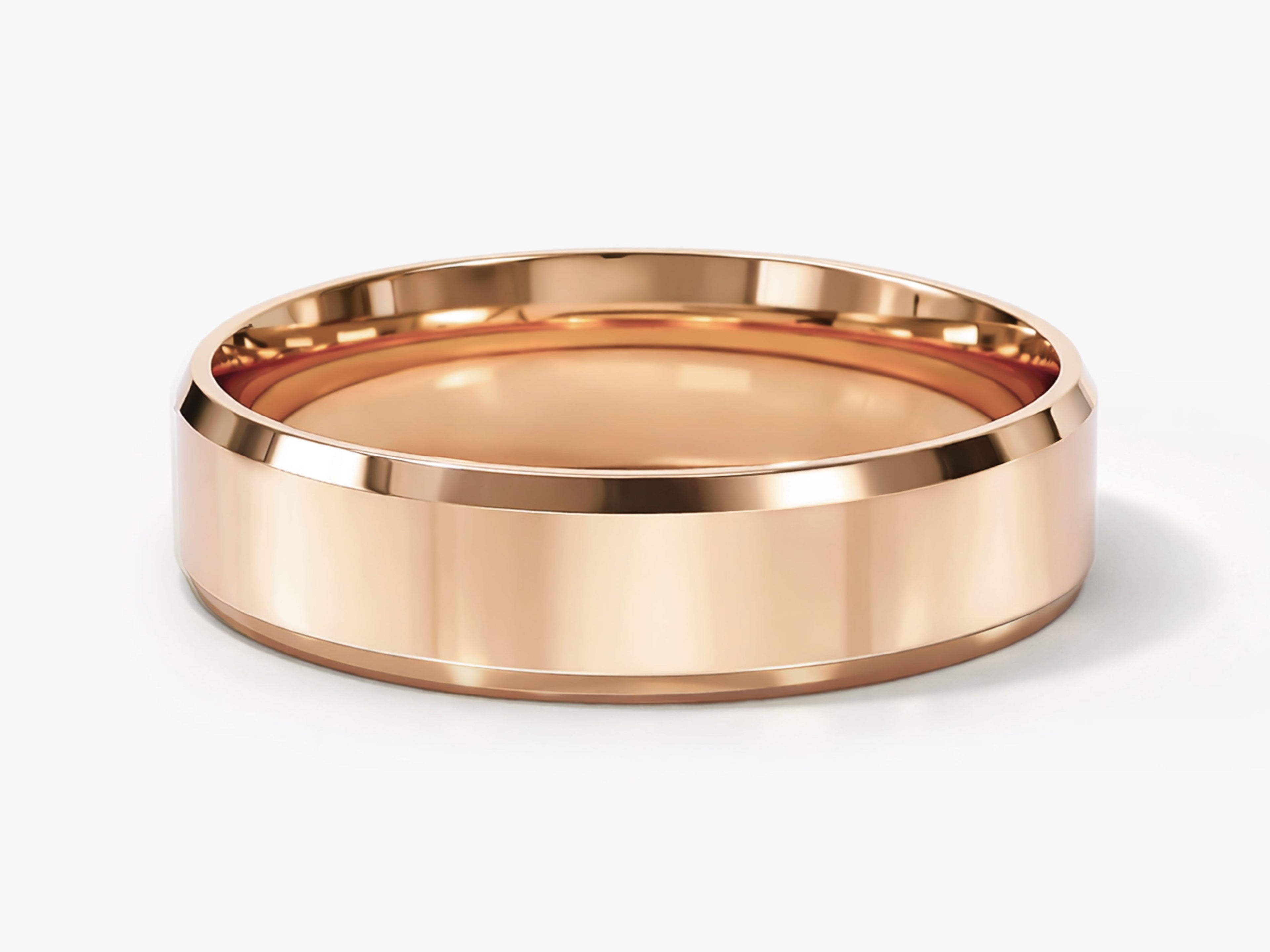 5mm Beveled Edge Wedding Band