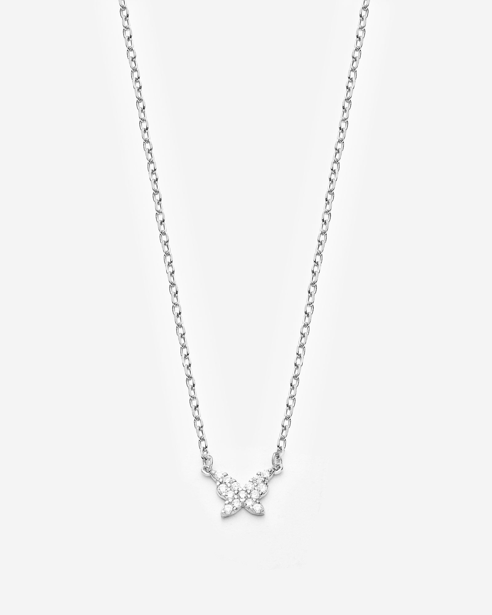 Dainty Butterfly Necklace, Minimalist Charm Jewelry - 925k Sterling Silver