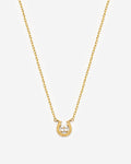Lucky Horseshoe Pendant Necklace - 925k Sterling Silver