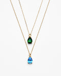 Dainty Silver Birthstone Necklace for Mom - Birthstone Jewelry