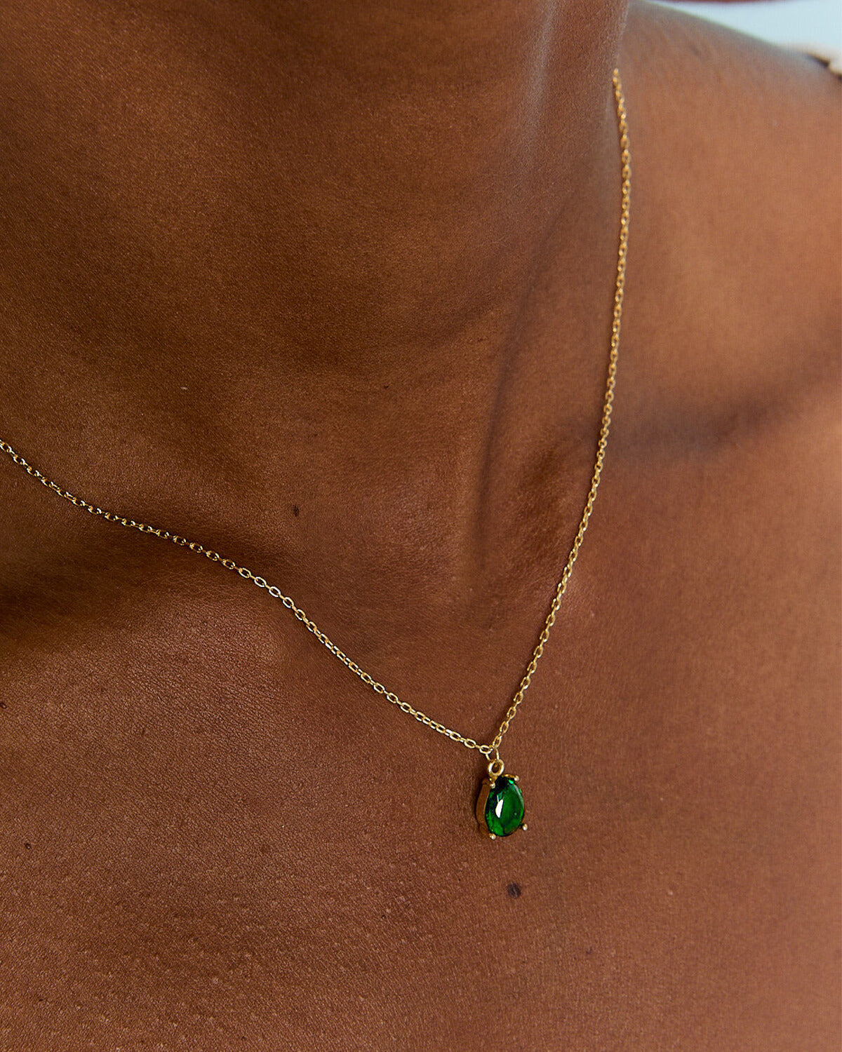 Dainty Silver Birthstone Necklace for Mom - 925k Sterling Silver