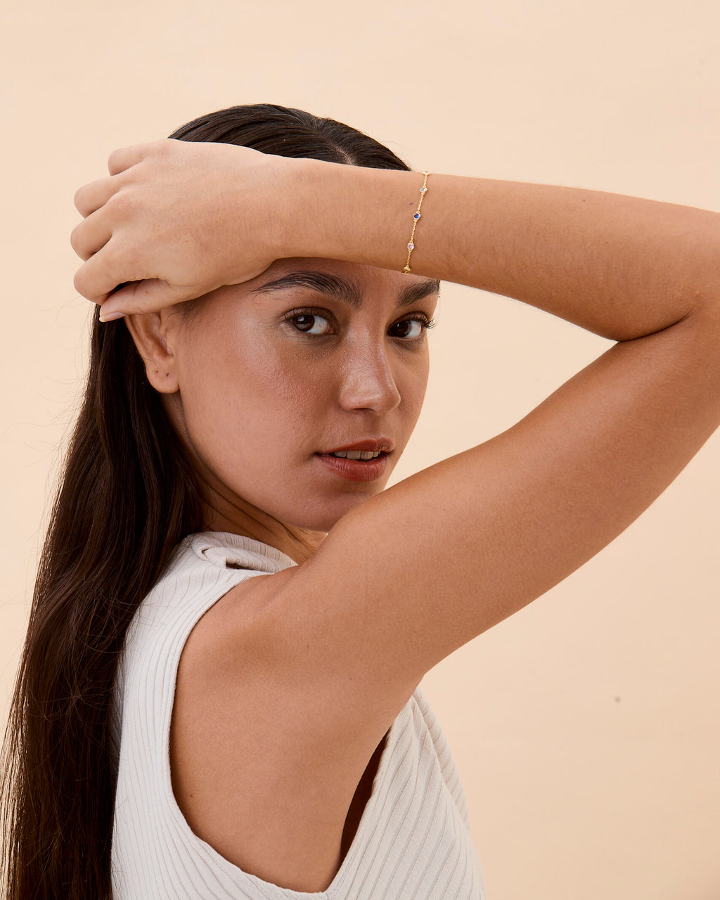 Personalized Family Birthstone Bracelet - 18k Gold Vermeil