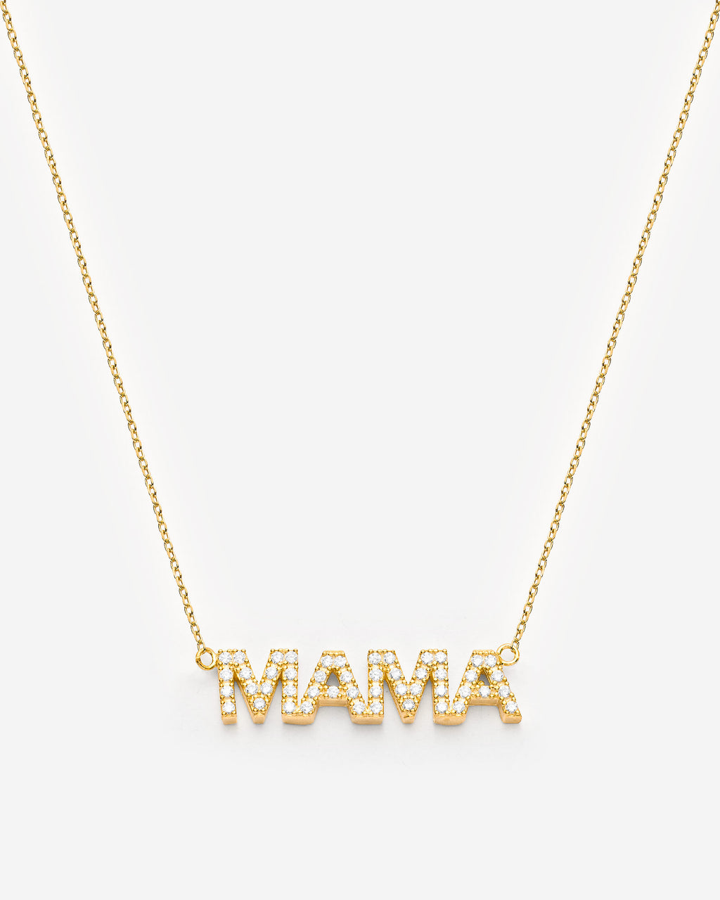 Delicate MAMA Necklace - 18k Gold Vermeil