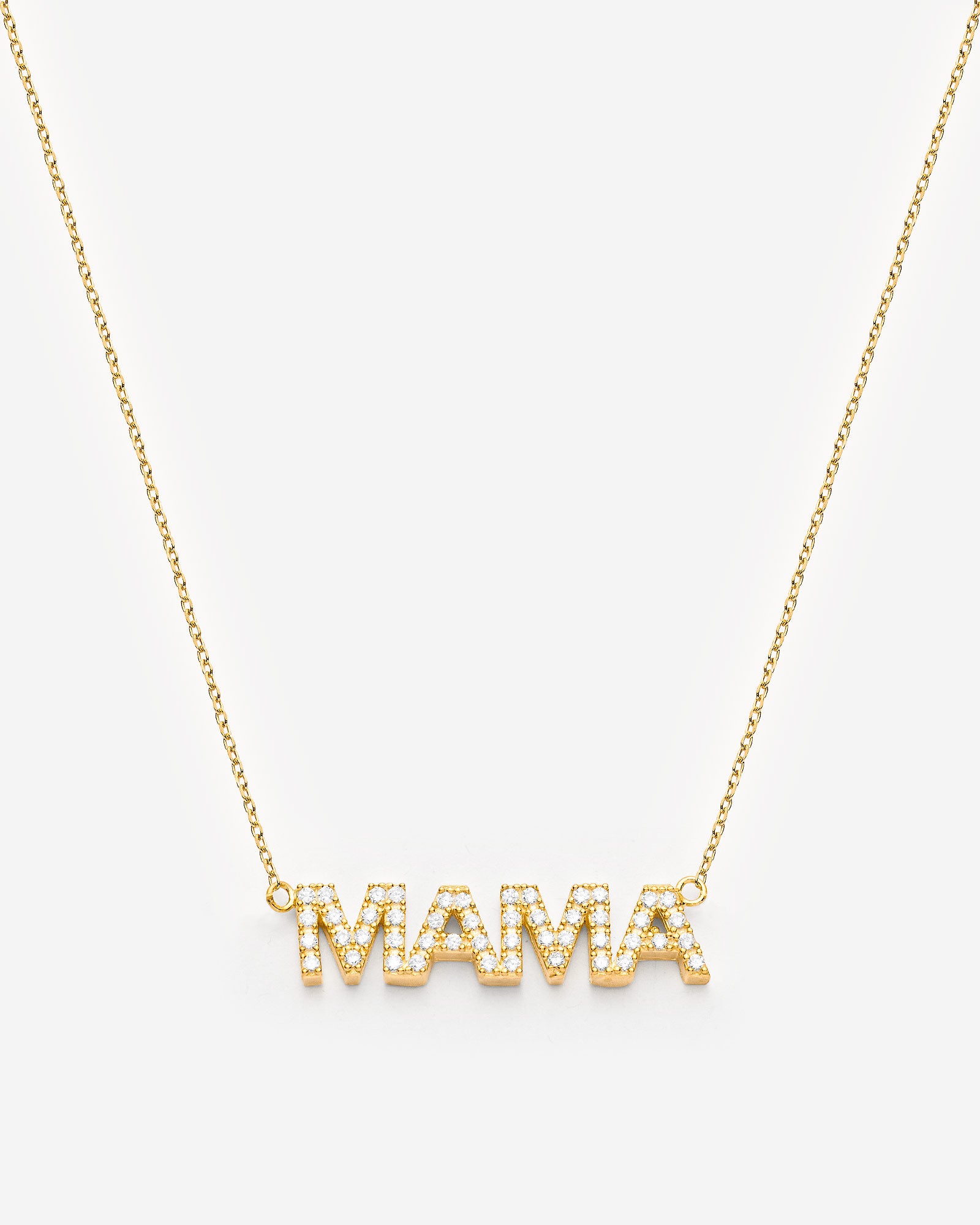 Delicate MAMA Necklace - 18k Gold Vermeil