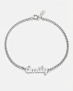 925k Silver Dainty Name Bracelet - Bracelet Jewelry