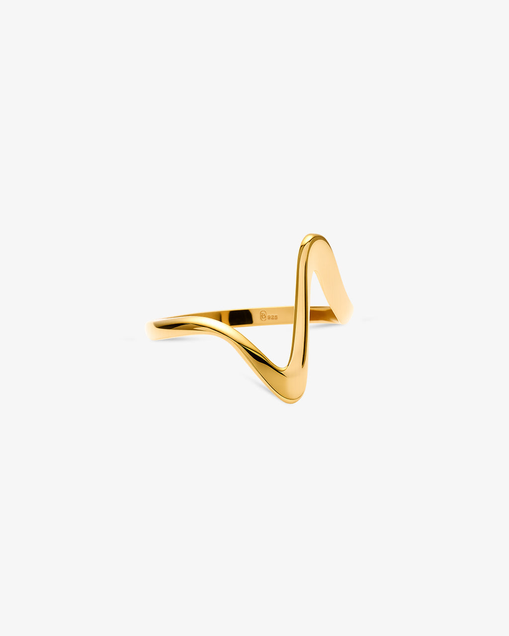 Wavy Sculptural Ring, Organic Minimalist Design
