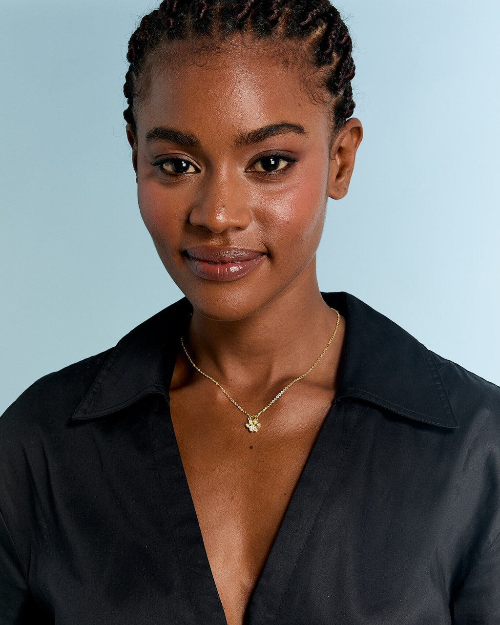 Gold Paw Print Necklace - 18k Gold Vermeil