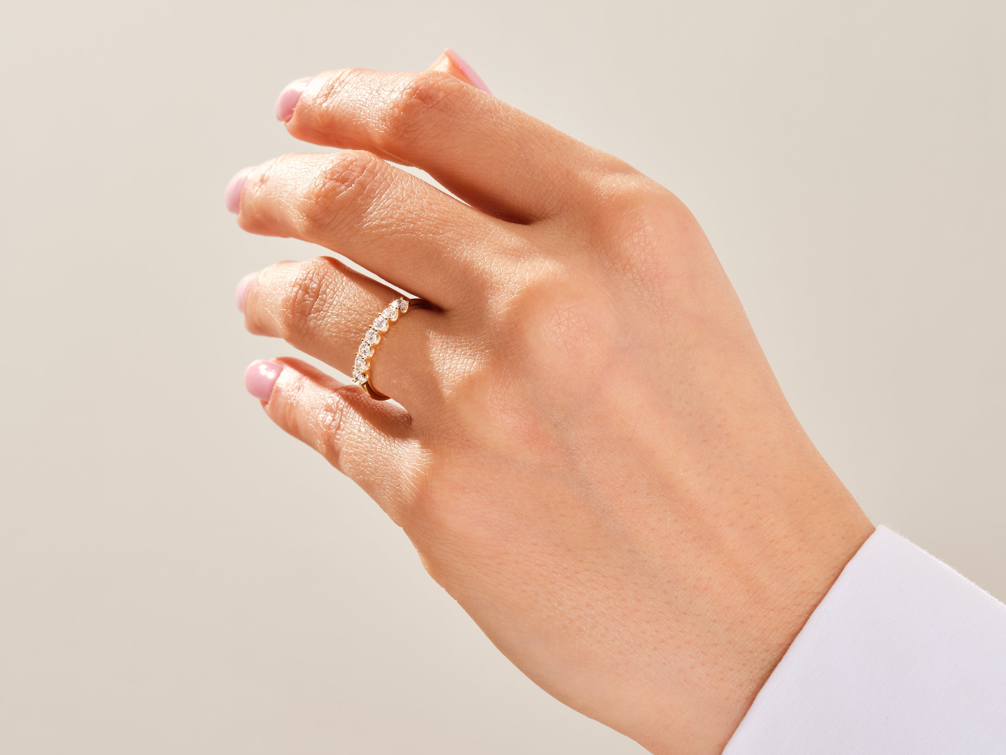 U-Prong Seven Stone Anniversary Band (0.35 CT TW)