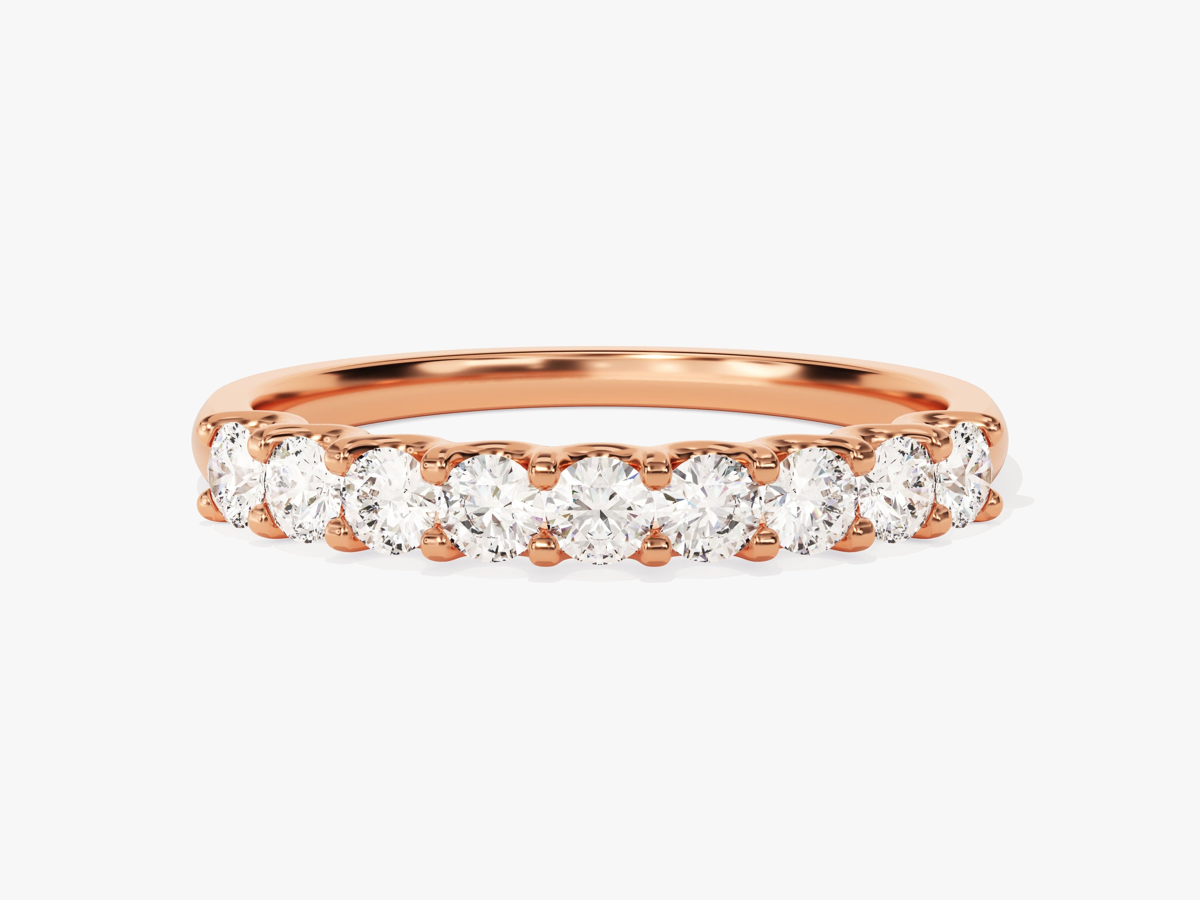 U-Prong Nine Stone Anniversary Band (0.45 CT TW)