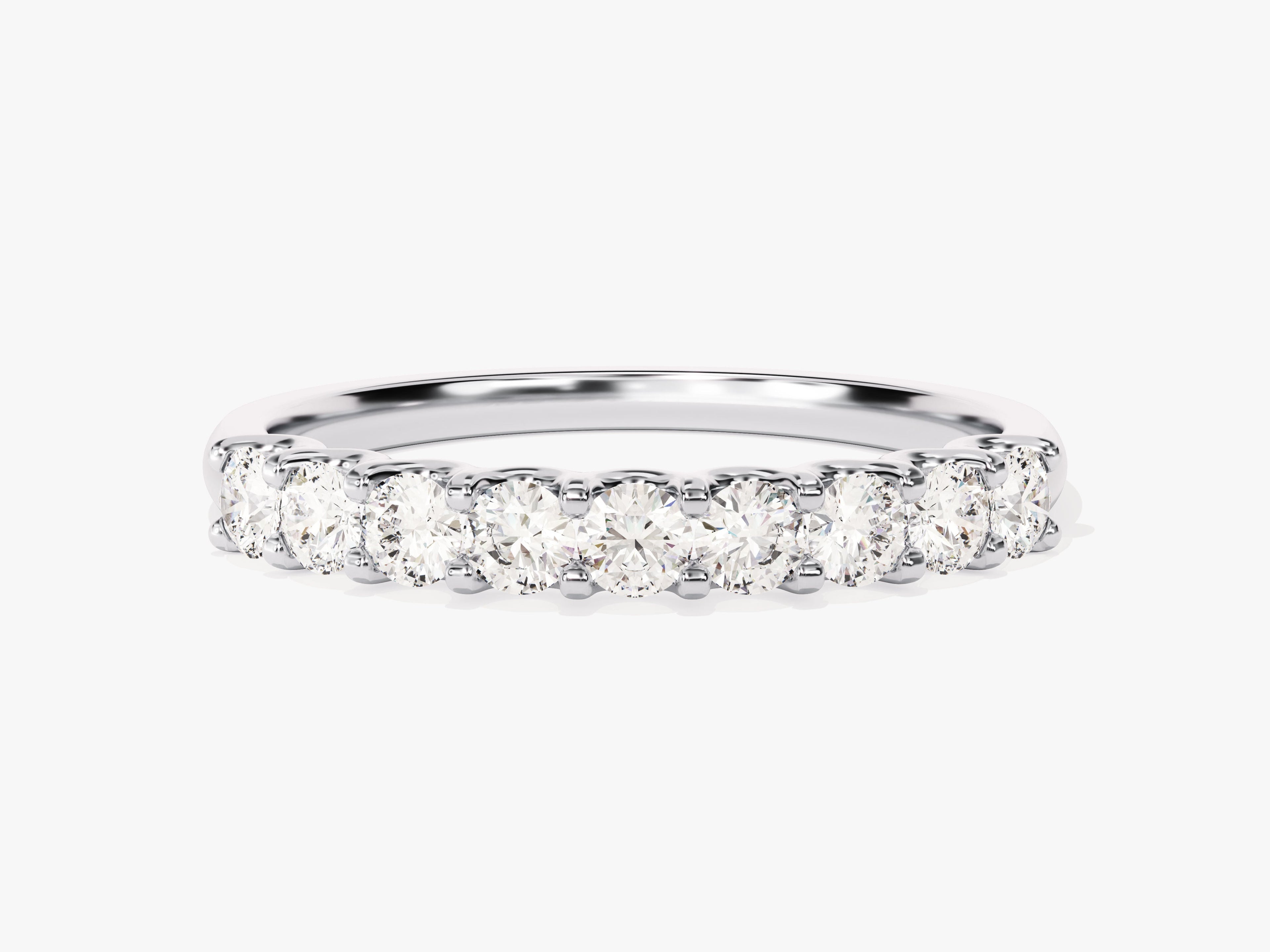 U-Prong Nine Stone Anniversary Band (0.45 CT TW)
