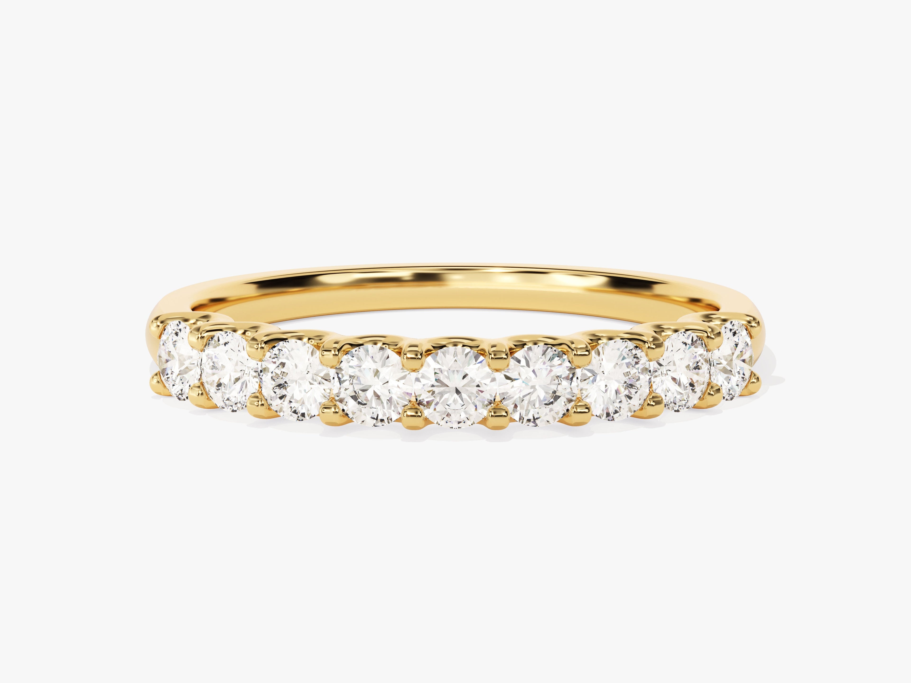 U-Prong Nine Stone Anniversary Band (0.45 CT TW)