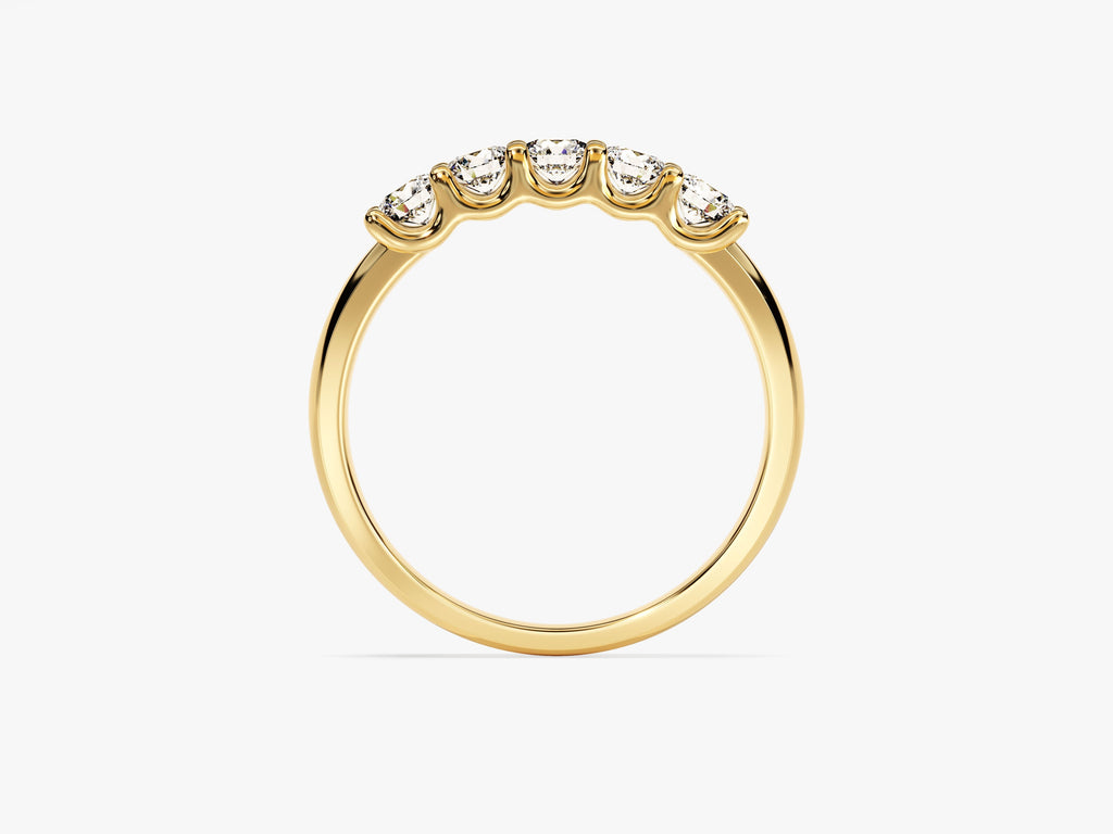 U-Prong Five Stone Anniversary Band (0.50 CT TW)