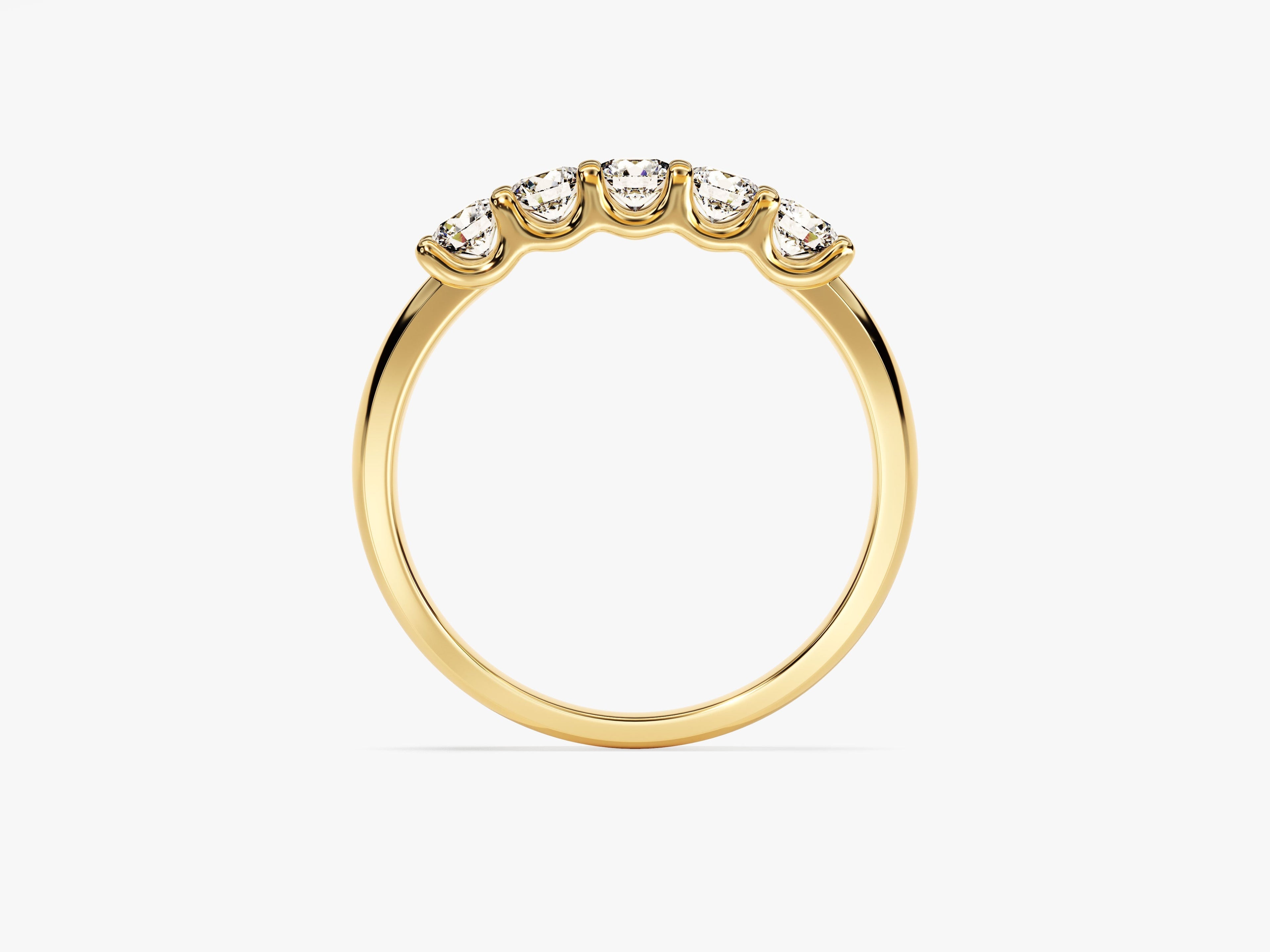 U-Prong Five Stone Anniversary Band (0.50 CT TW)