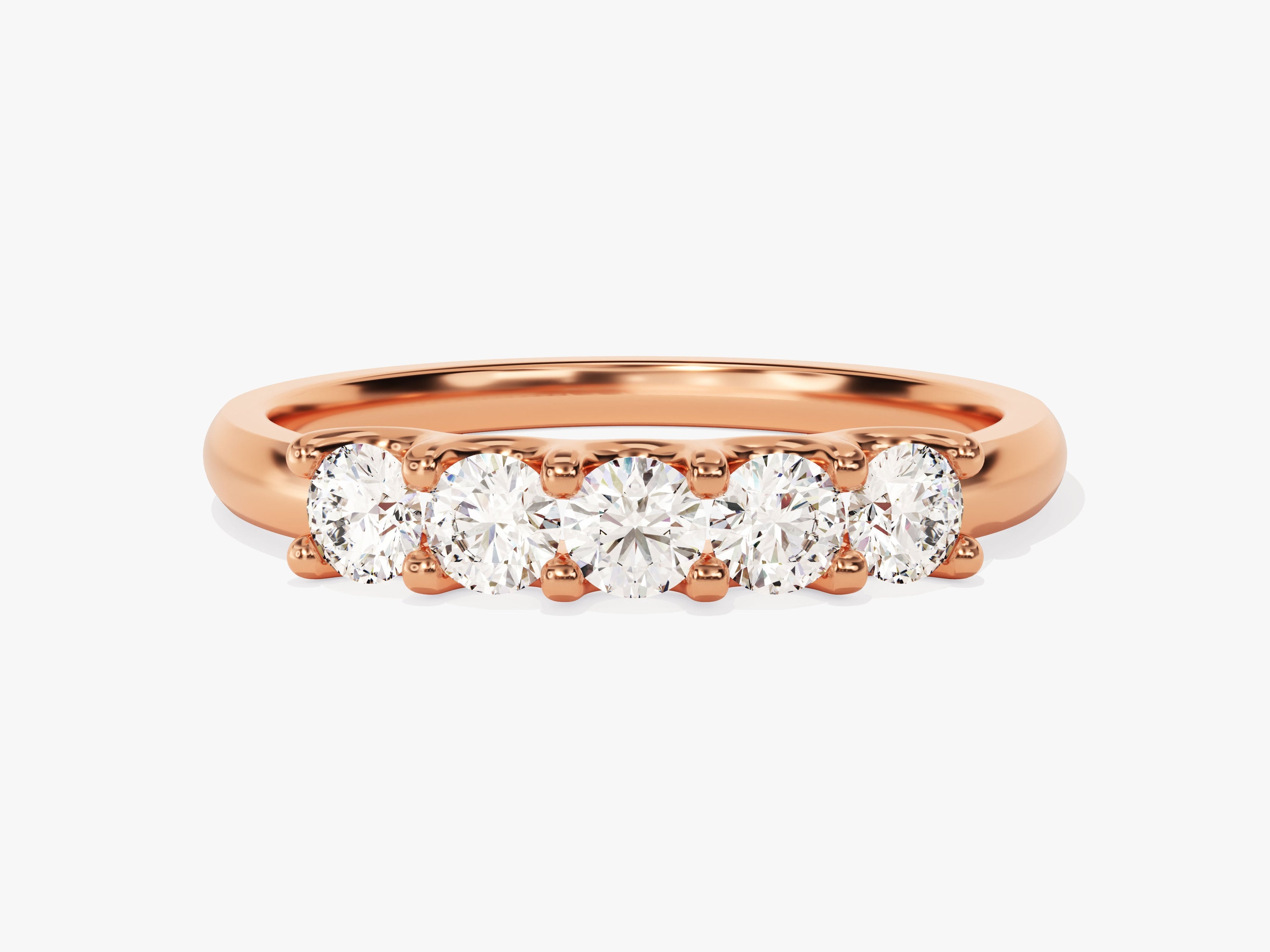 U-Prong Five Stone Anniversary Band (0.50 CT TW)